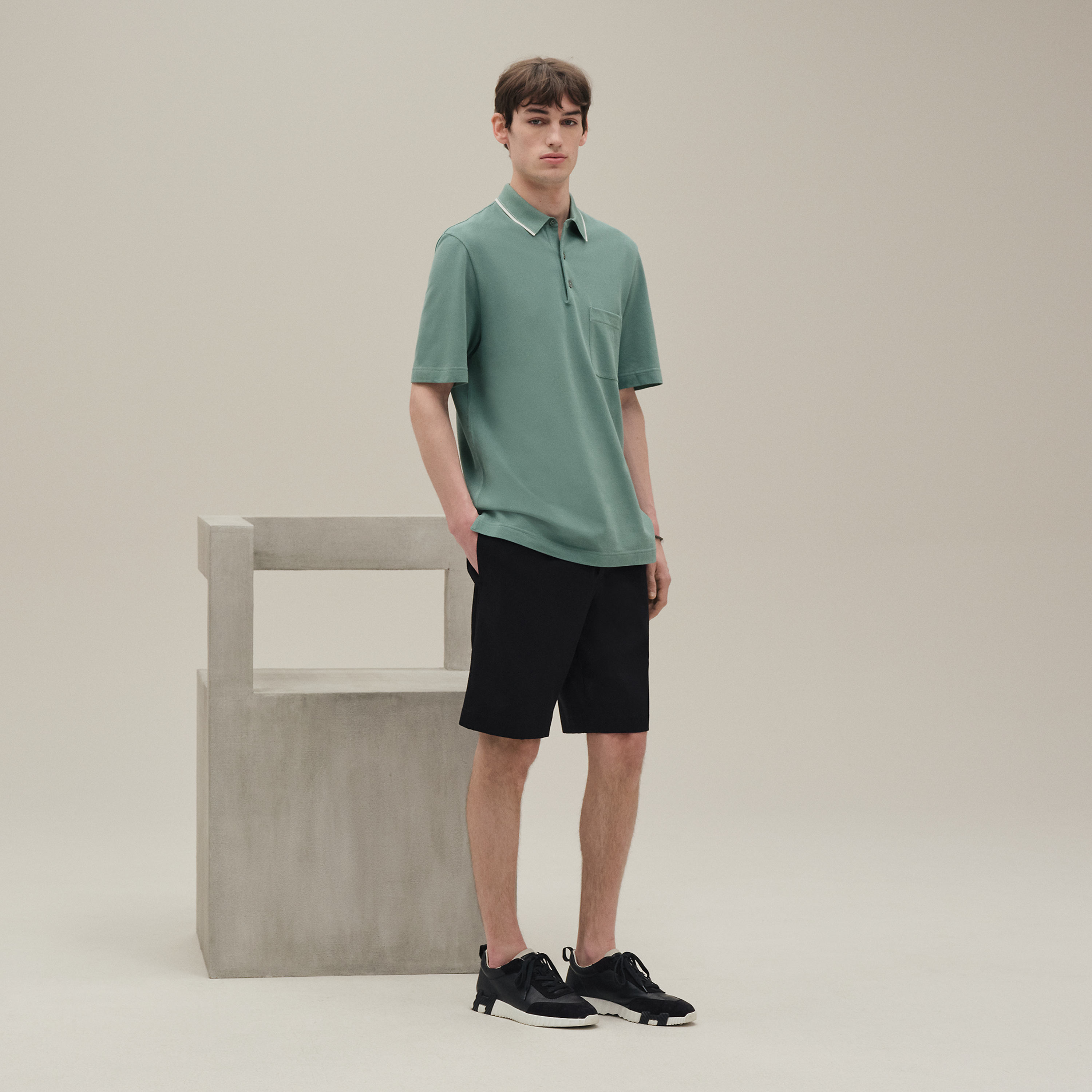 "Piqures sellier" polo shirt