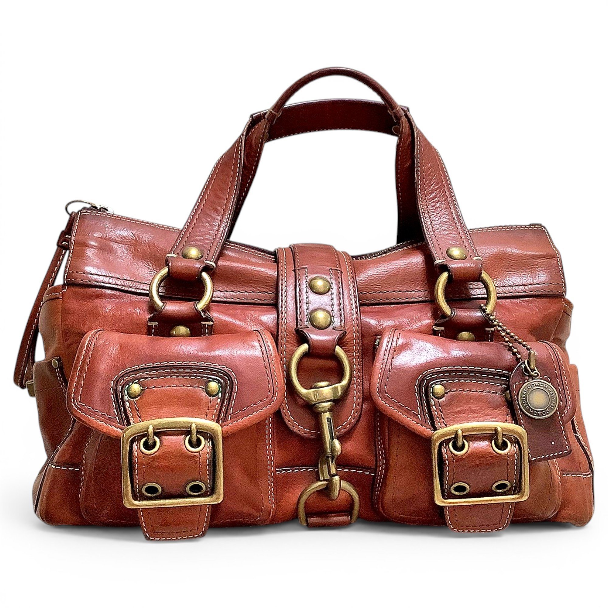 Leather satchel