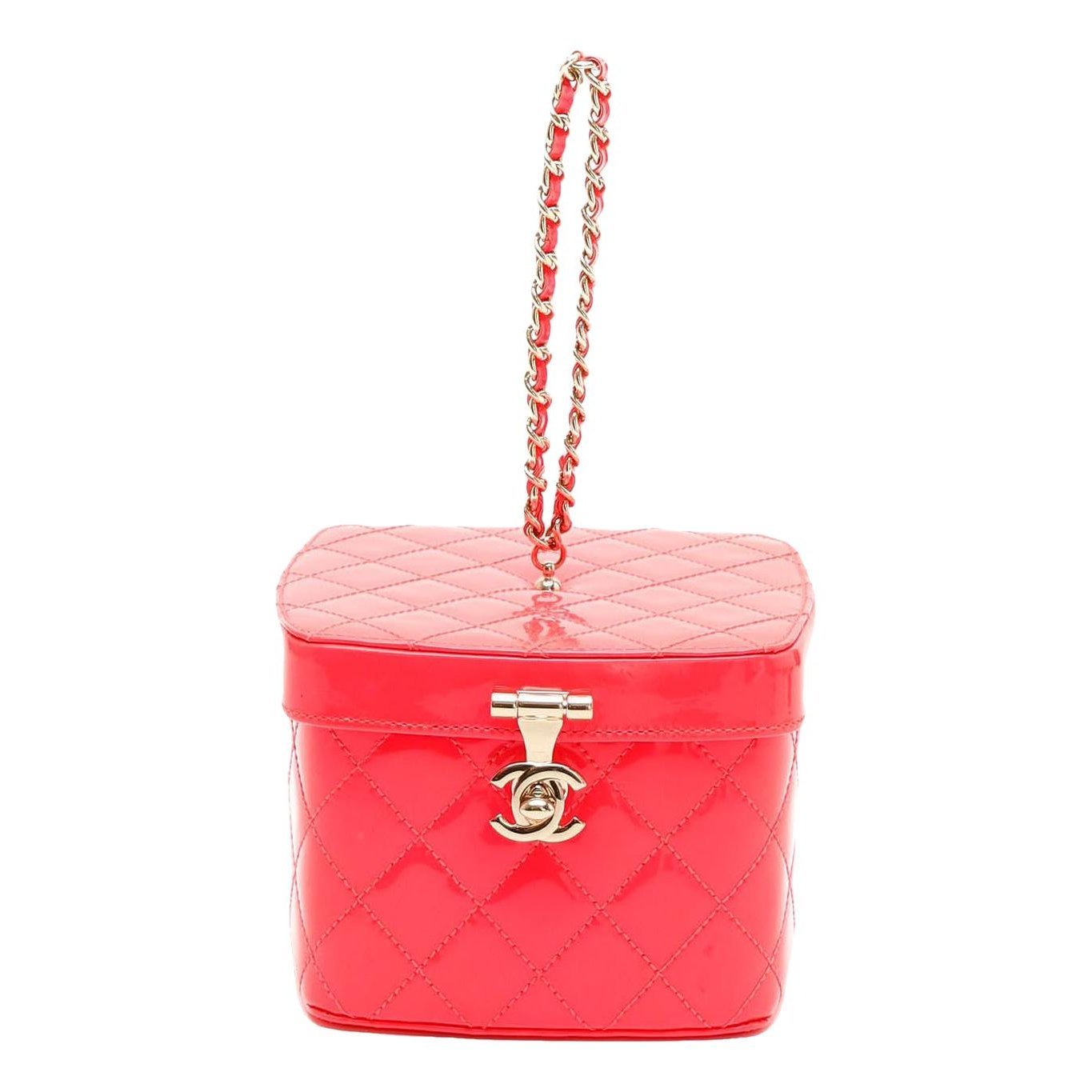 Vanity leather handbag
