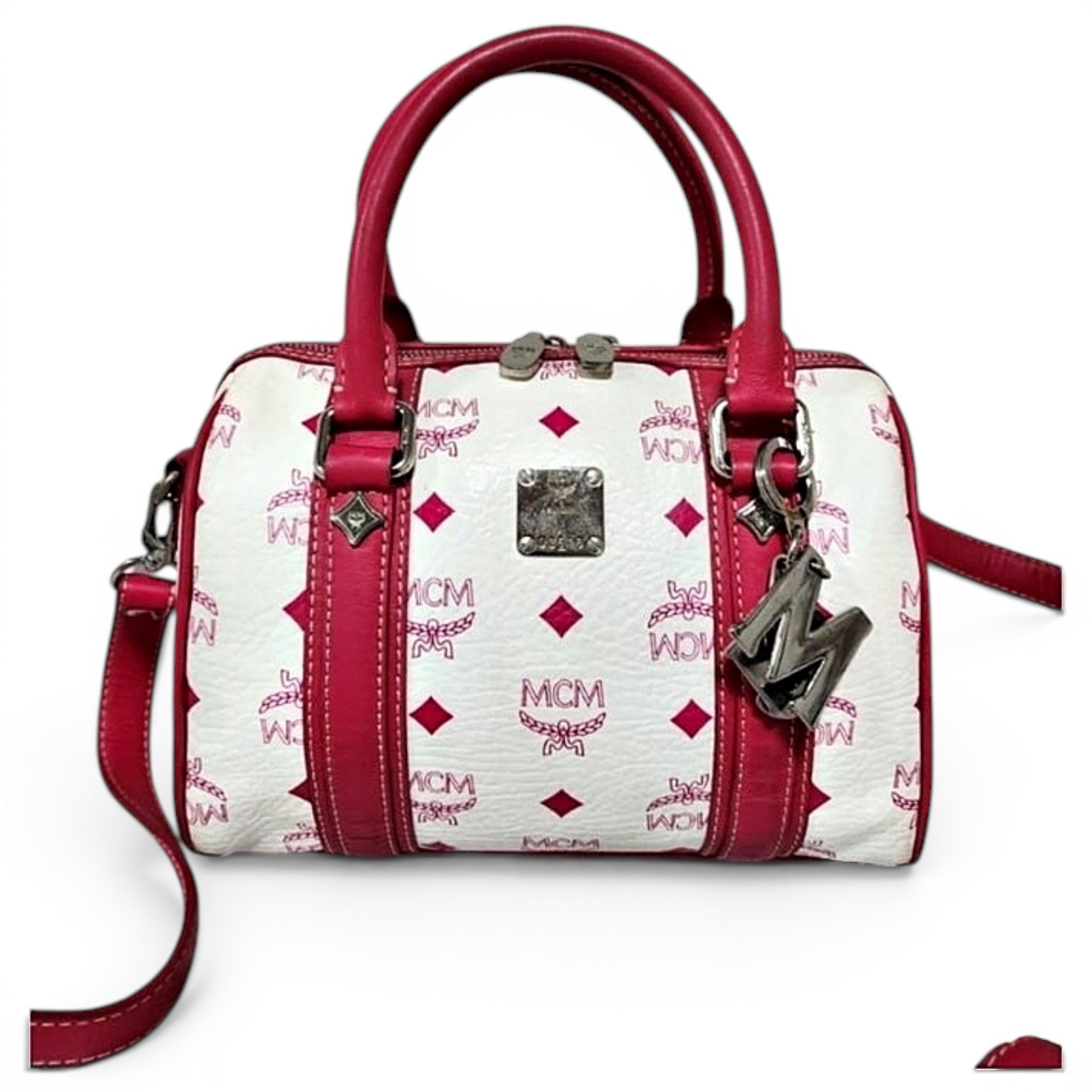 Boston leather handbag