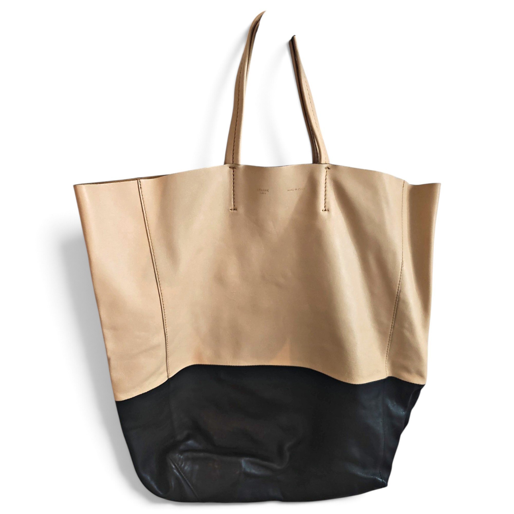 Cabas Horizotal leather tote