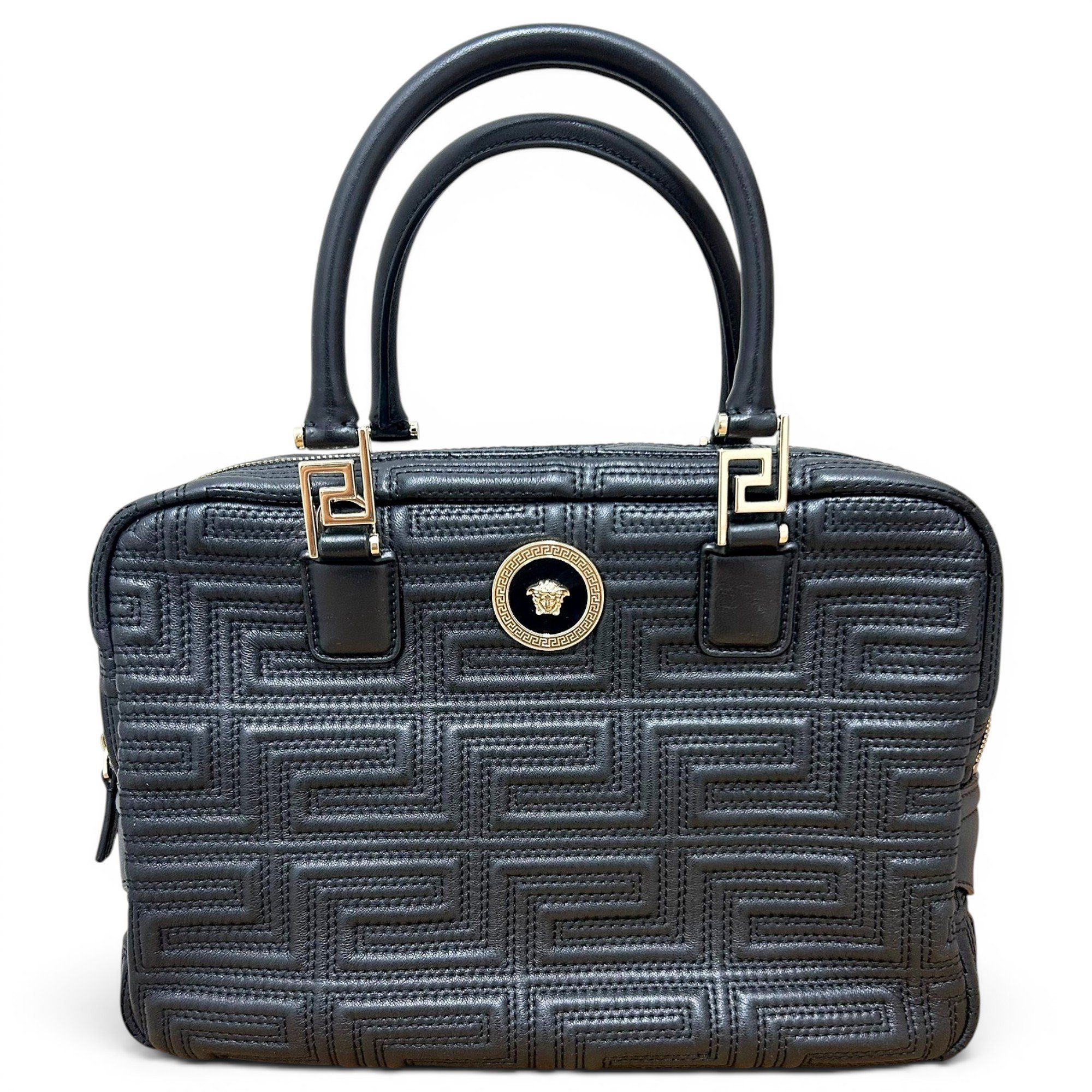 La Medusa leather handbag