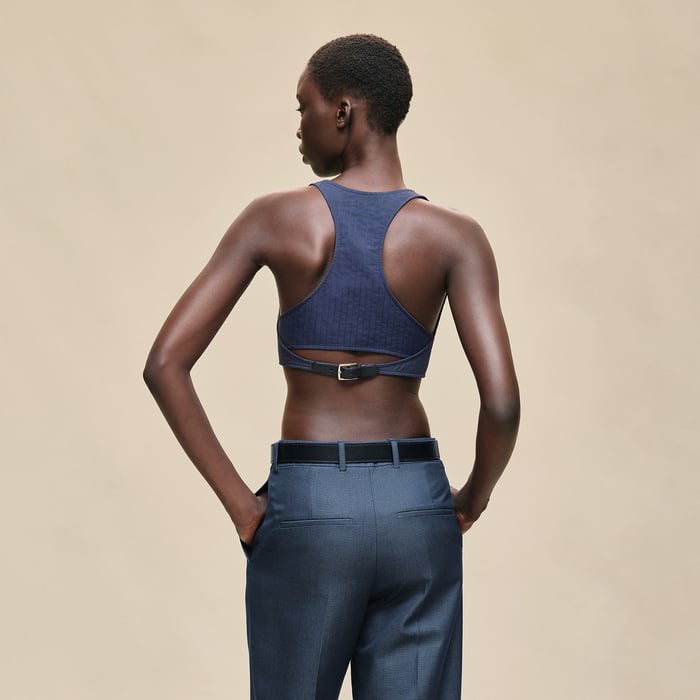 Bleu Outremer Quilted Bra