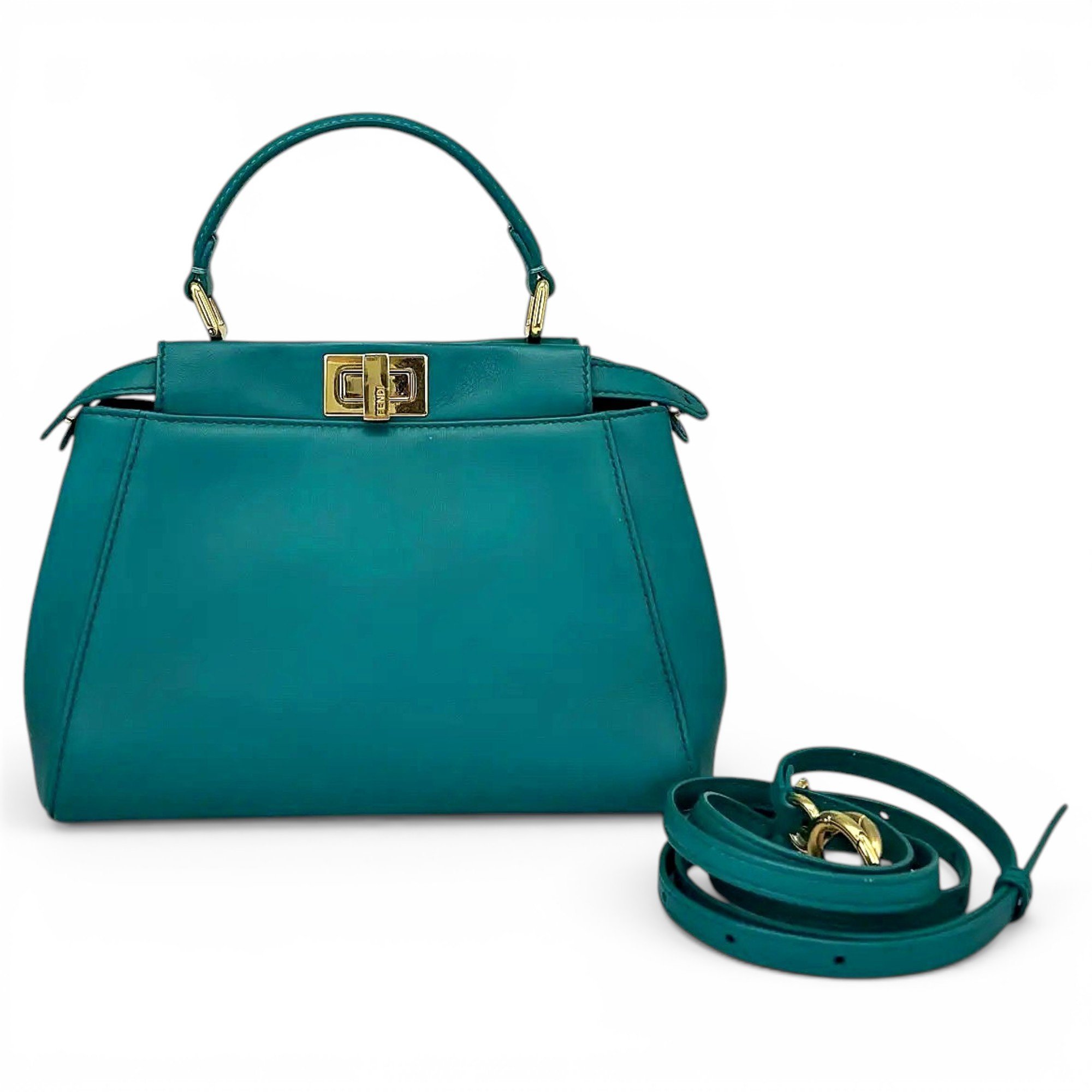 Peekaboo leather handbag