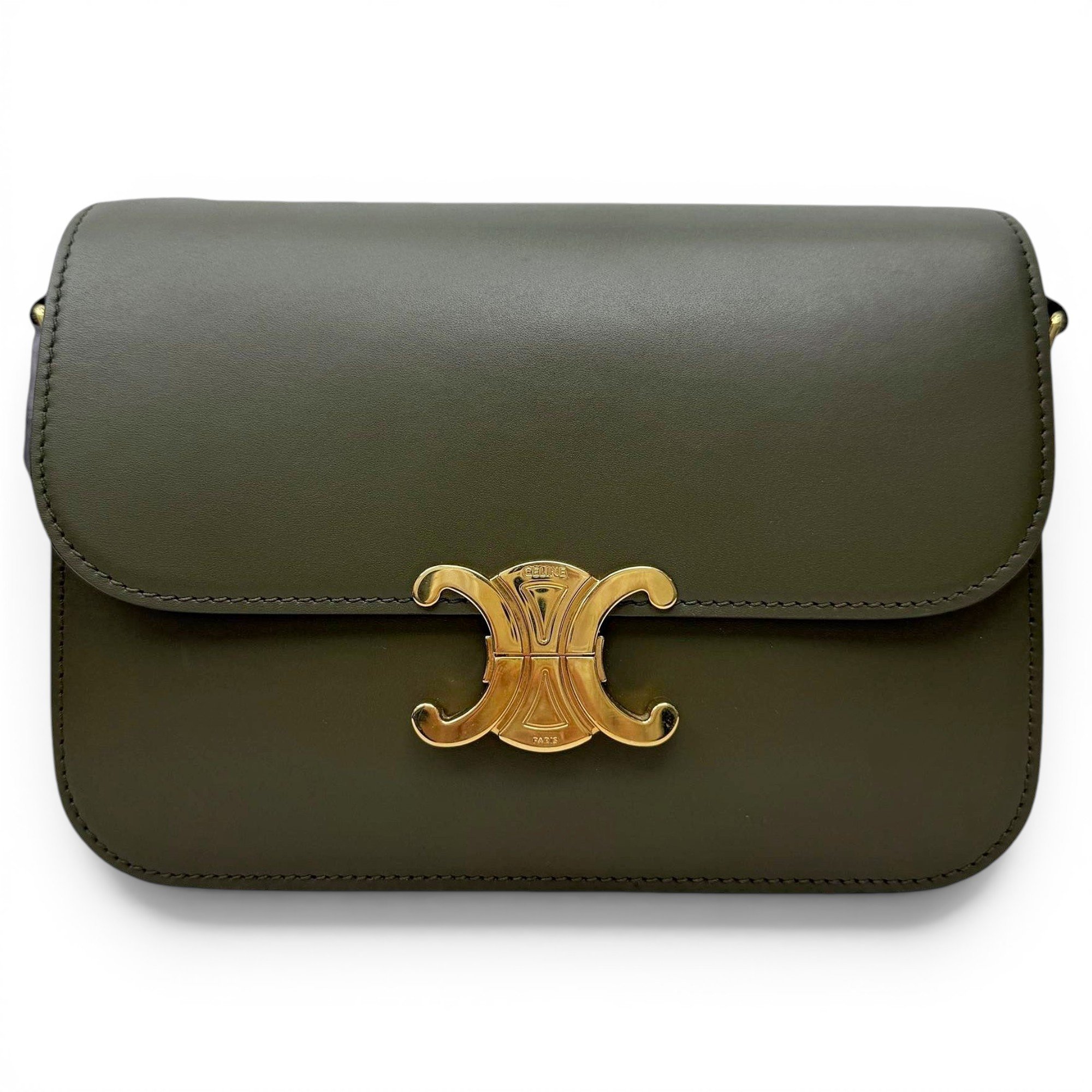 Triomphe leather handbag