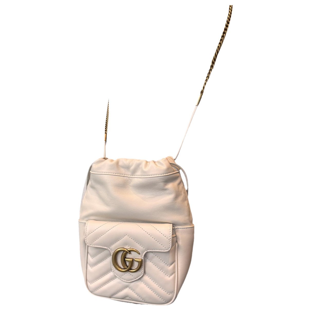 GG Marmont Chain Bucket leather crossbody bag