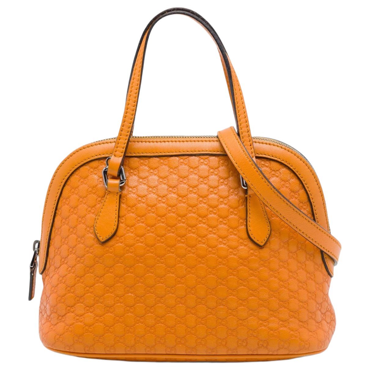 Dôme leather satchel