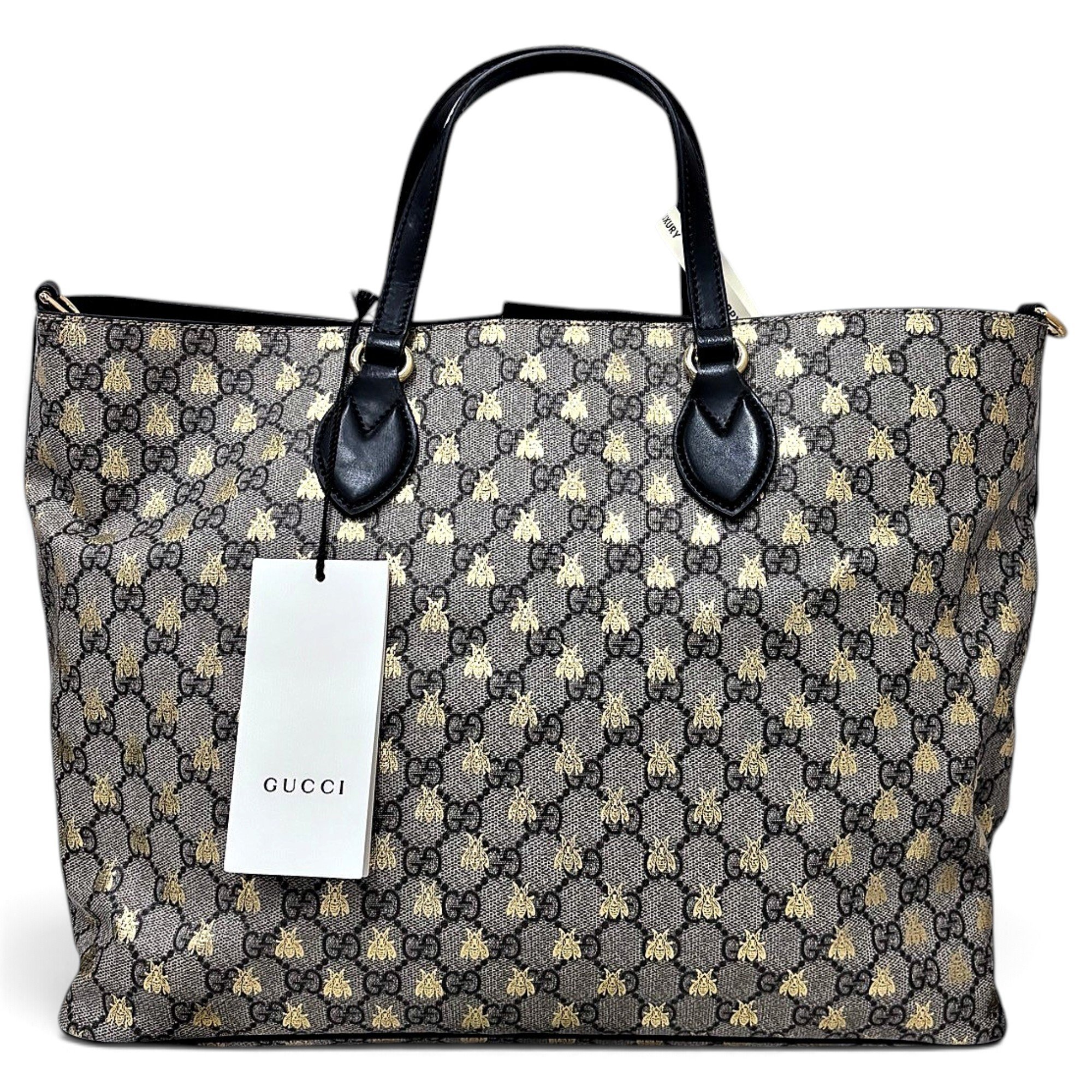 Animalier leather tote