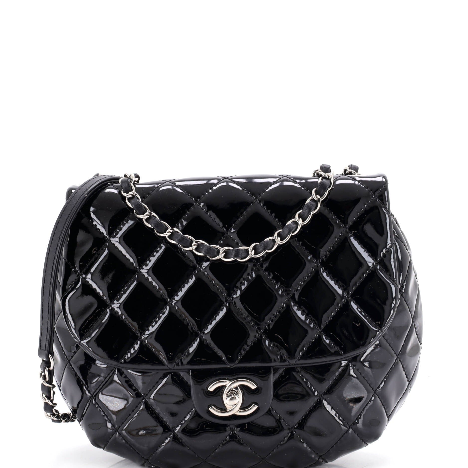 Dubai Messenger Bag Quilted Patent Medium