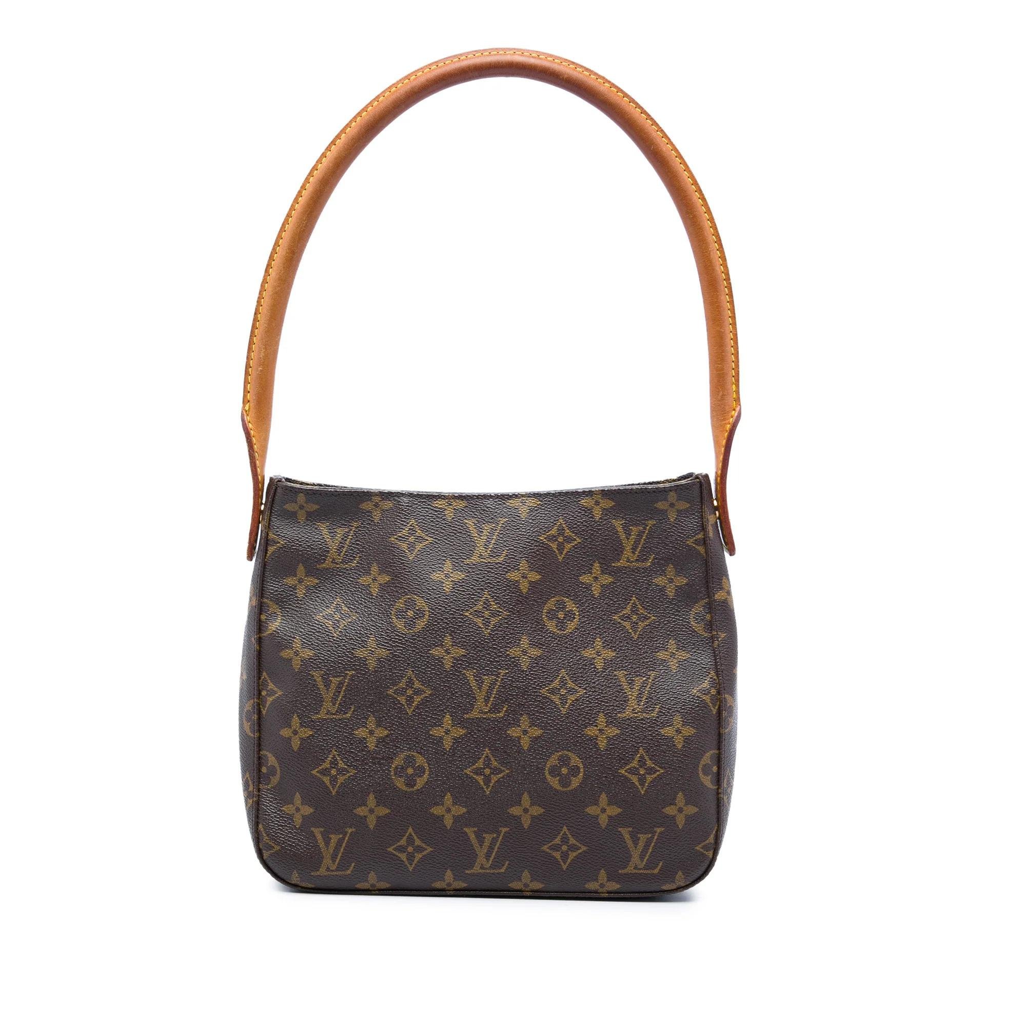 Looping leather handbag