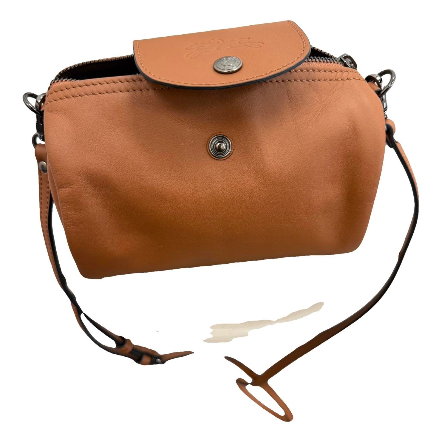 Pliage leather crossbody bag