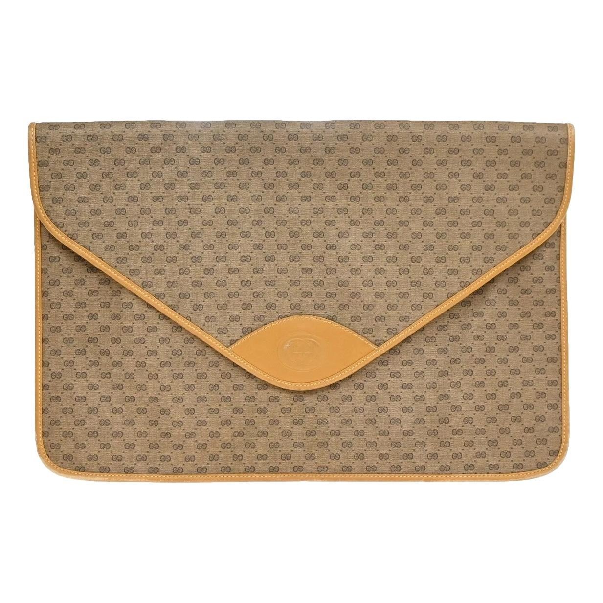 Leather clutch bag