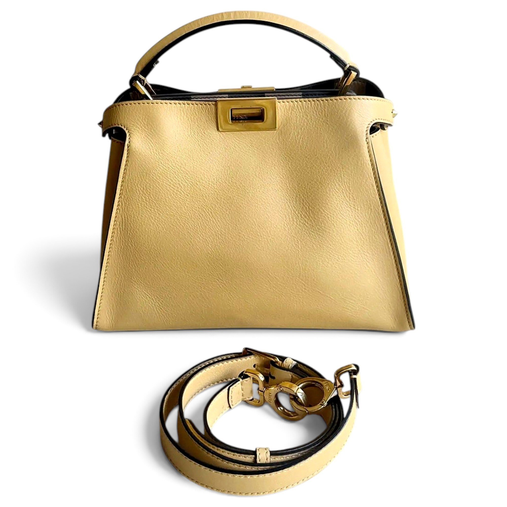 Peekaboo leather handbag
