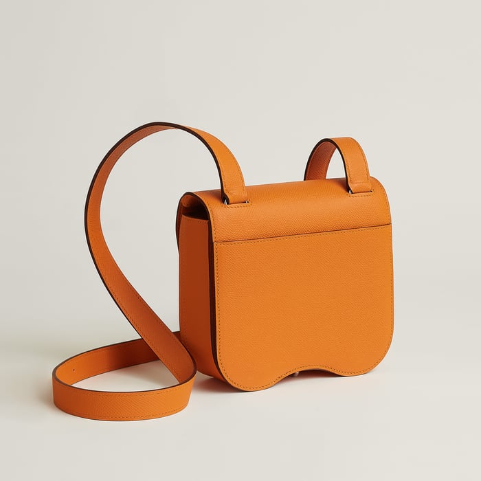 Abricot Hermès Della Cavalleria Mini Bag