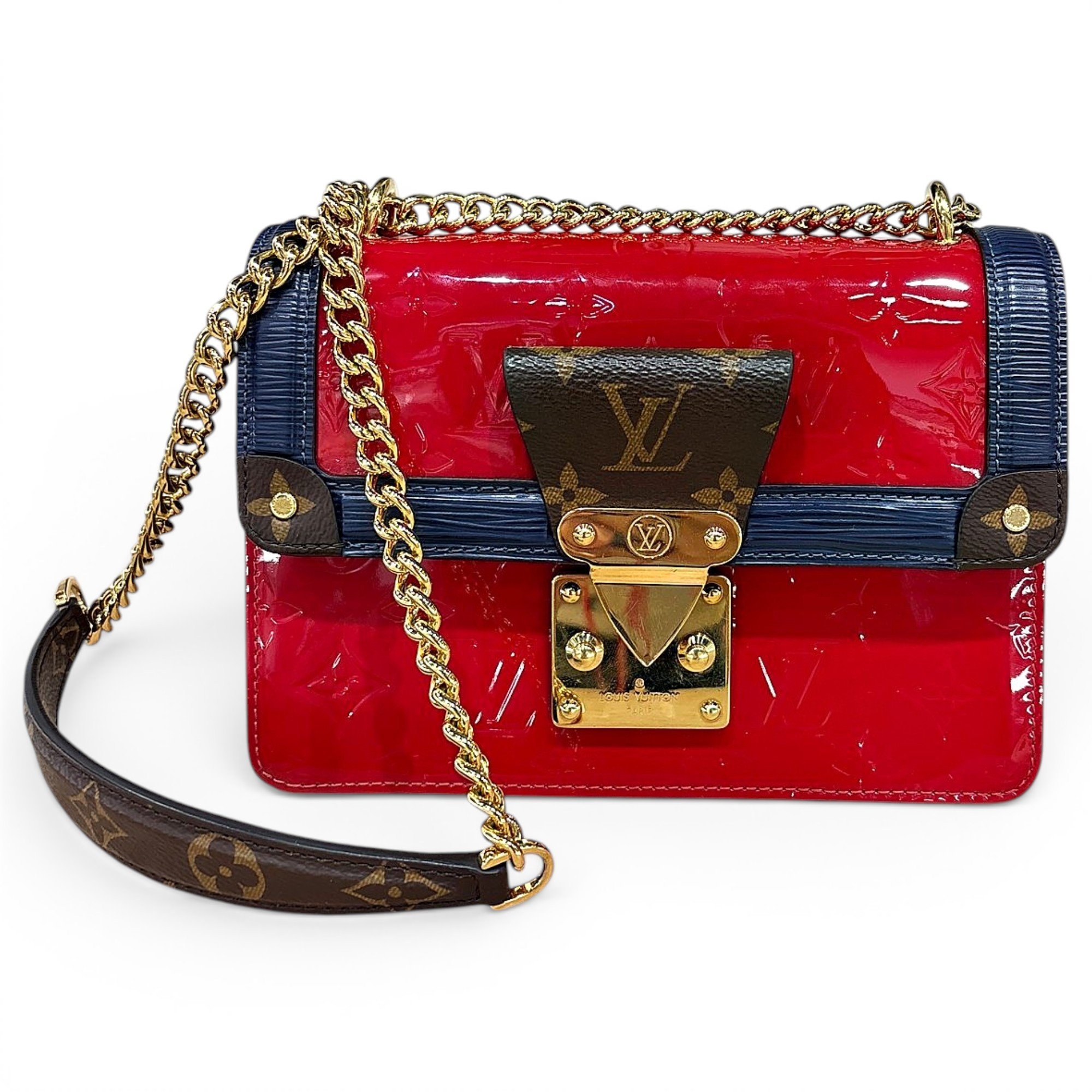 Leather clutch bag