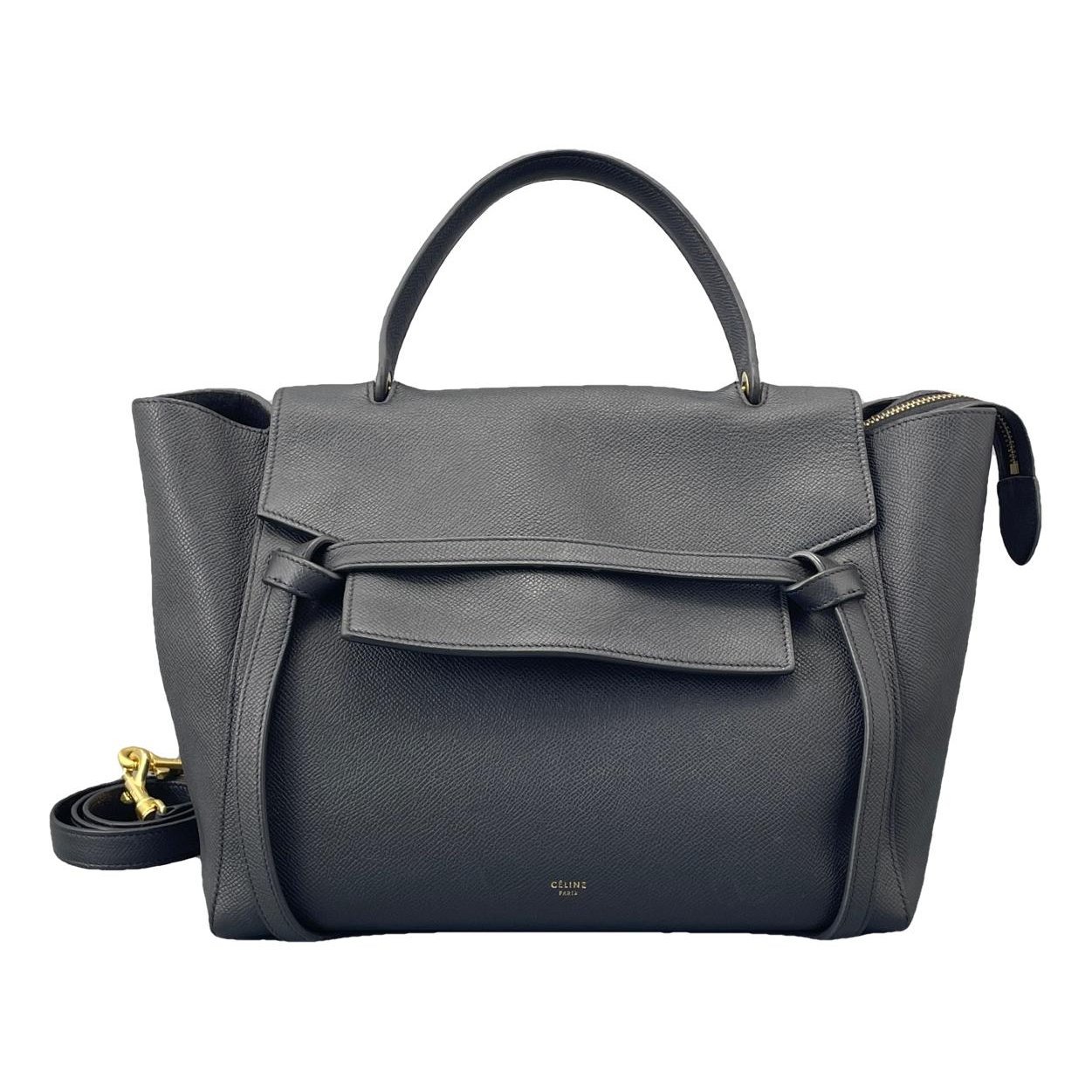 Belt leather handbag
