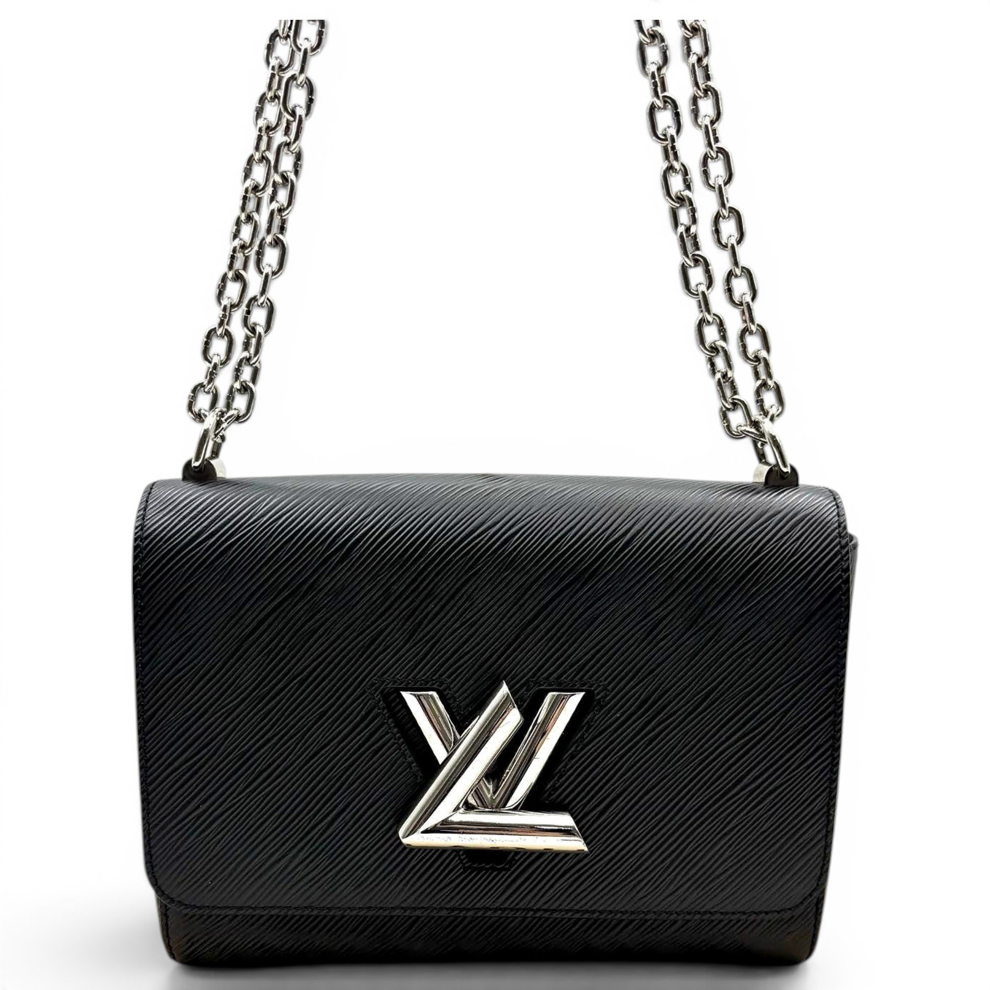 Twist leather handbag
