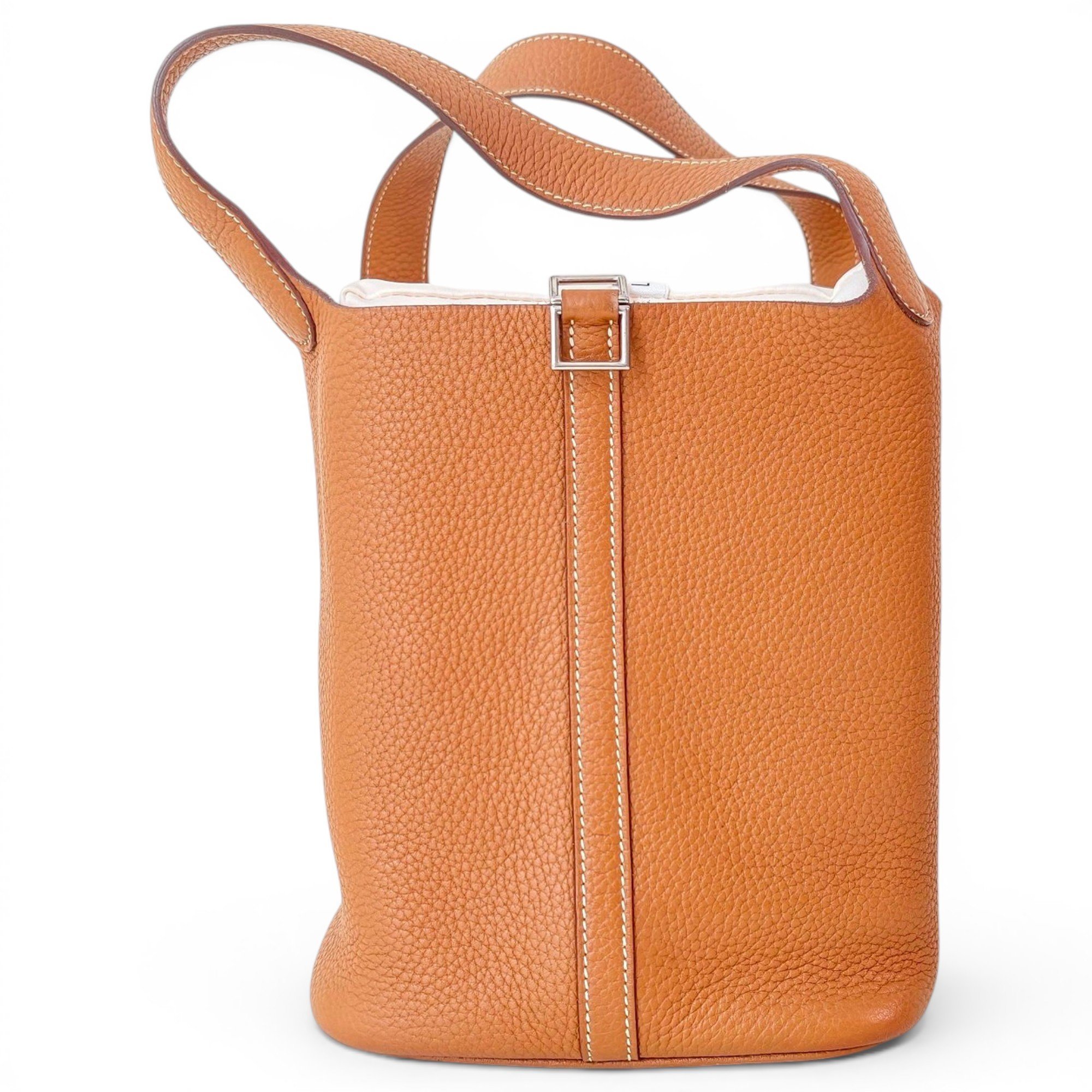 Picotin leather handbag