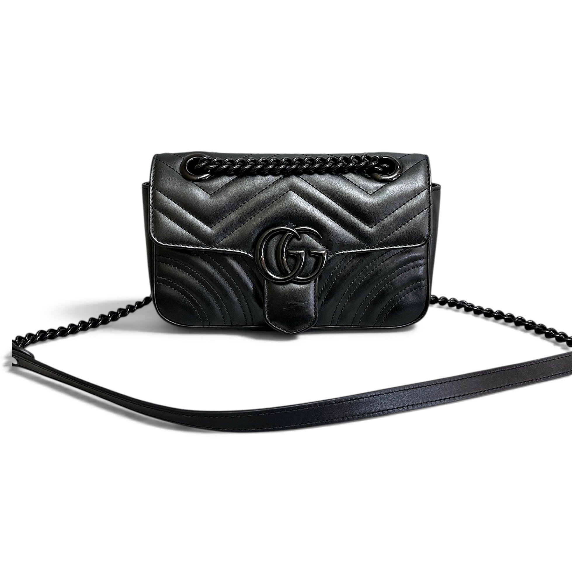 GG Marmont Flap leather handbag