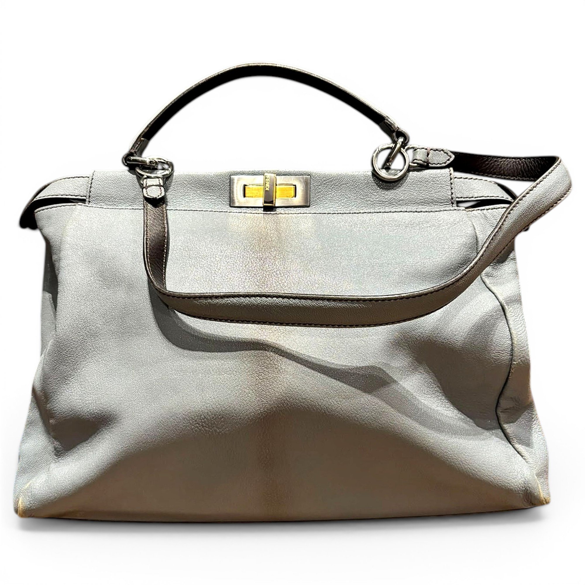 Peekaboo leather handbag