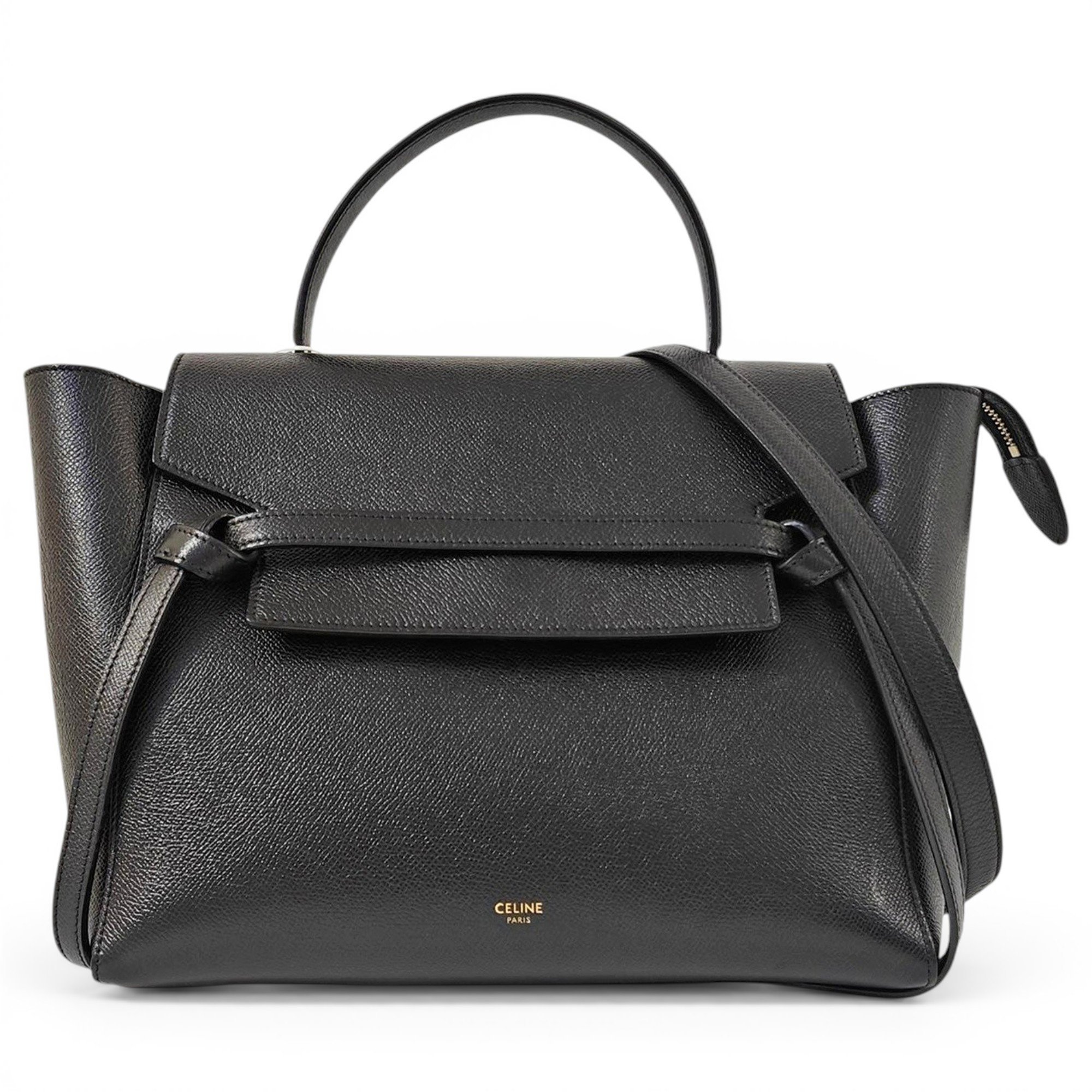 Belt leather handbag