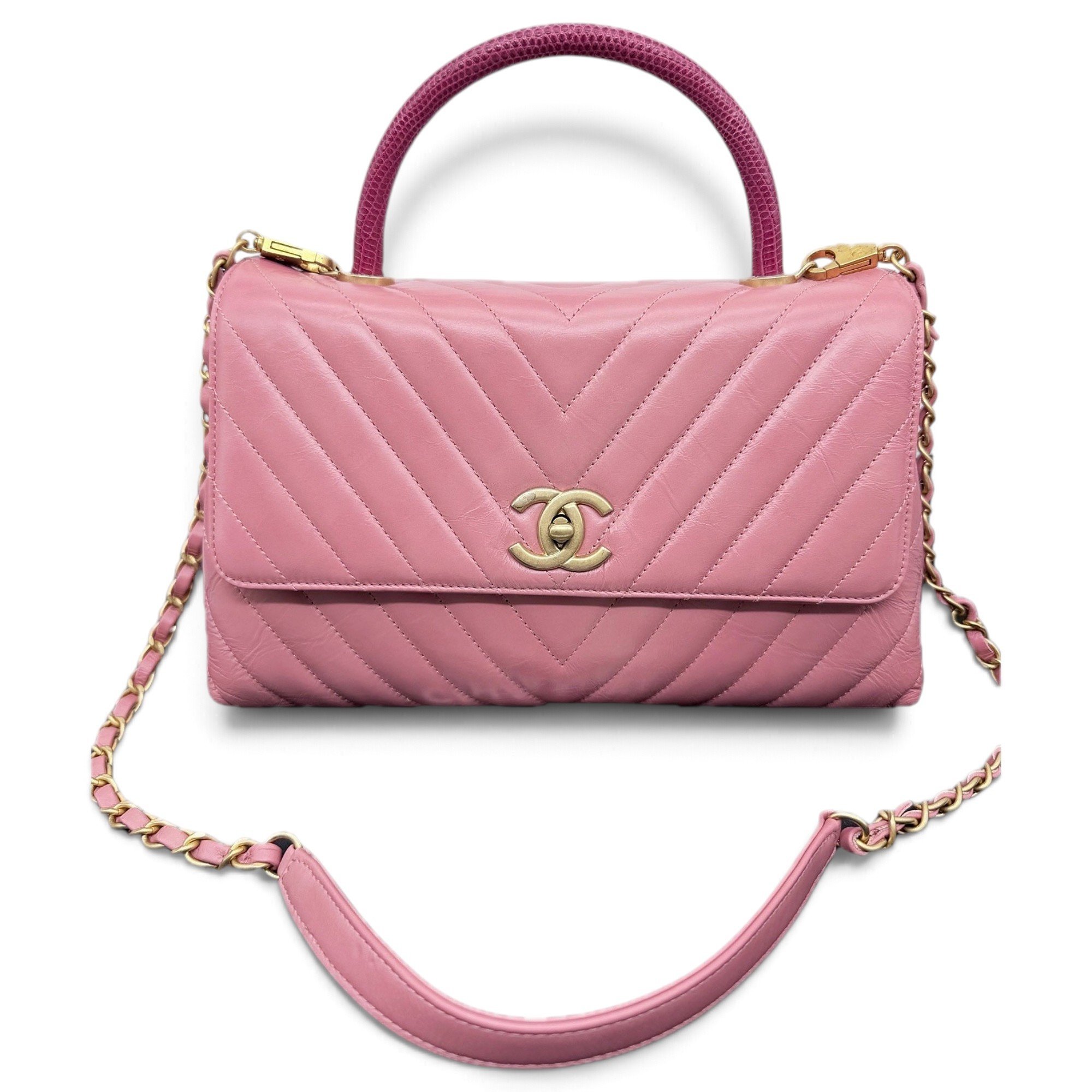 Coco Handle leather handbag