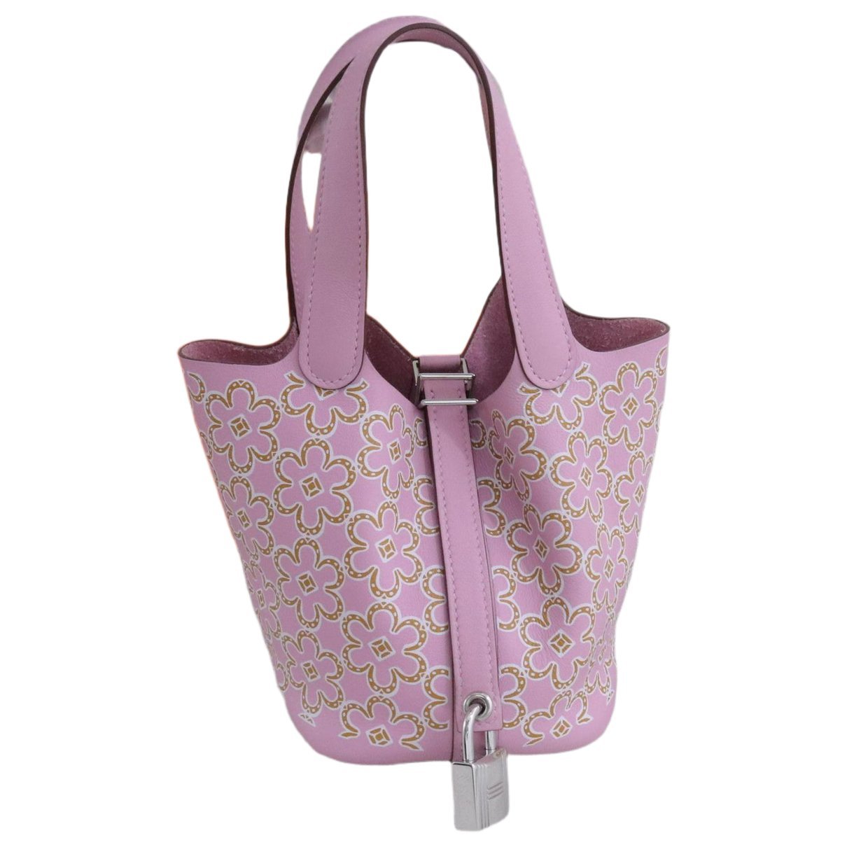 Picotin leather tote