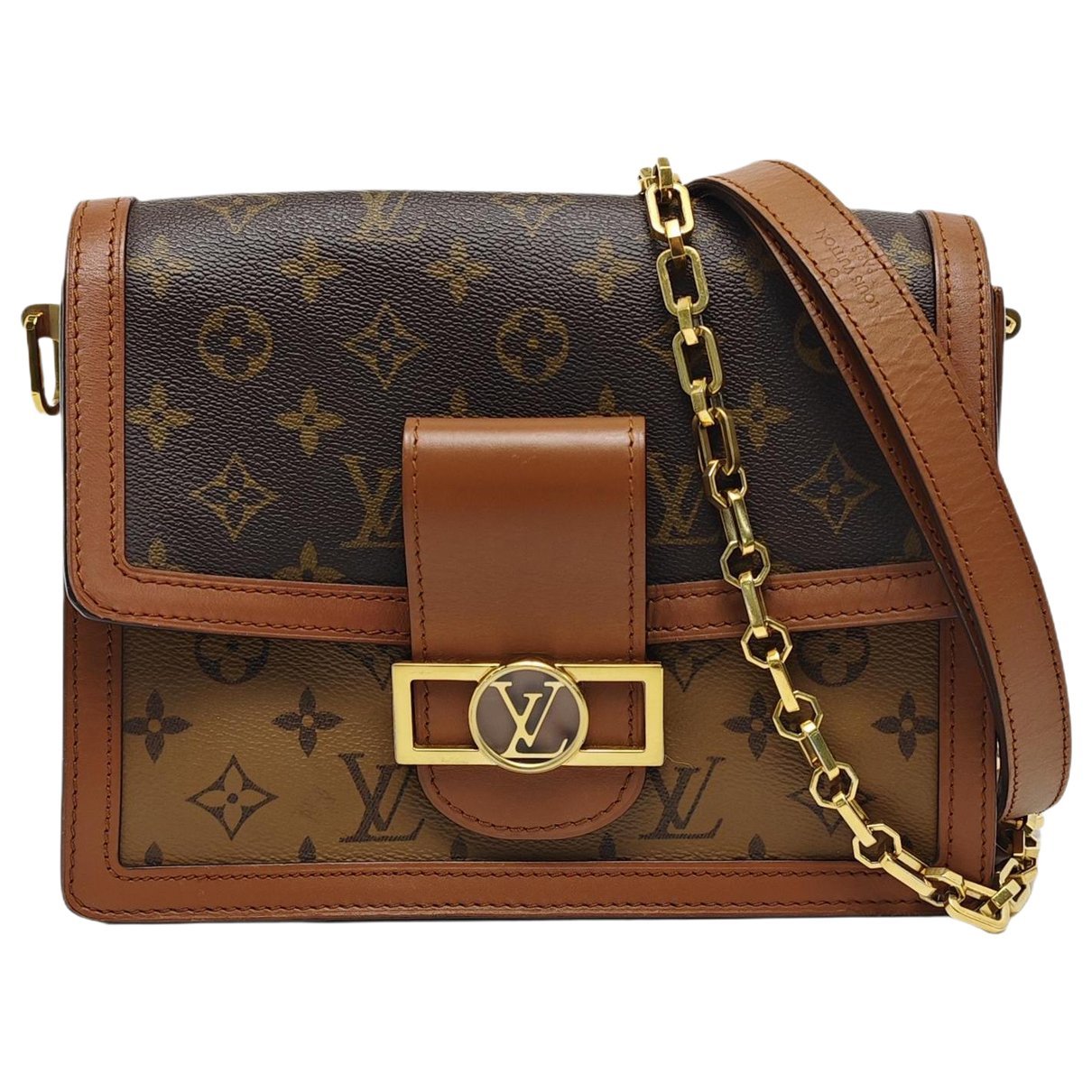 Dauphine leather crossbody bag