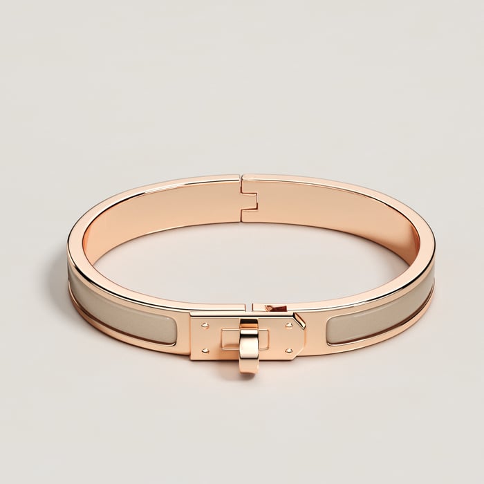 Marron Glacé Mini Clic Kelly Bracelet