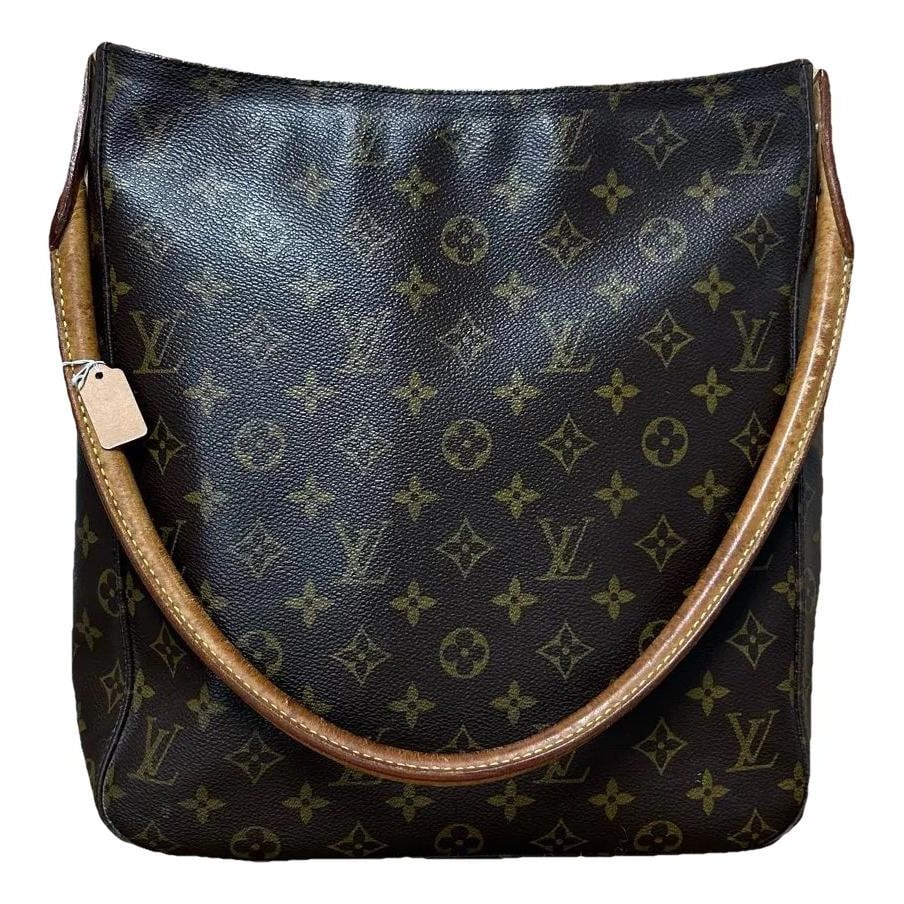 Looping vinyl handbag