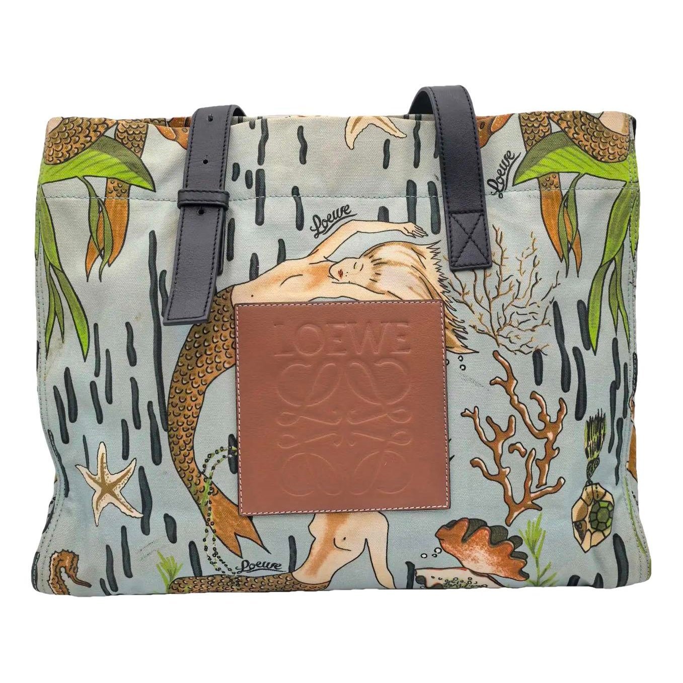 Buckle Tote cloth handbag