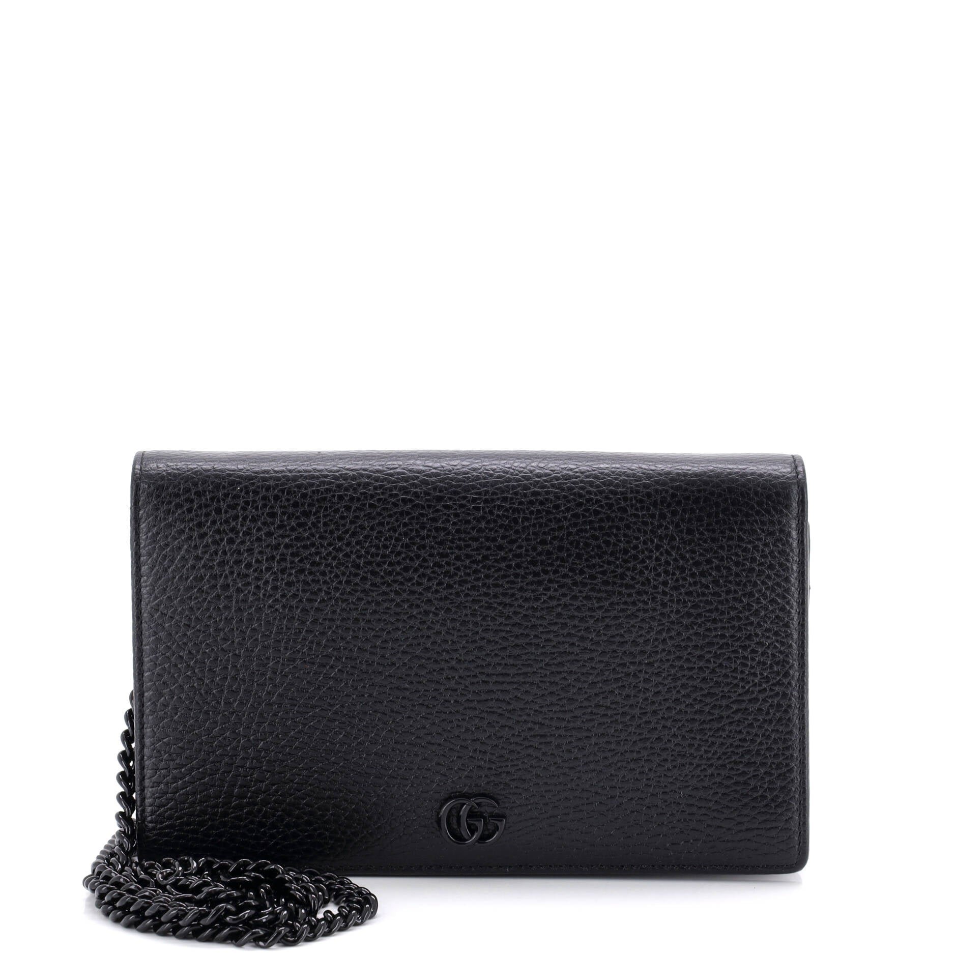 Petite GG Marmont Chain Wallet Leather Mini