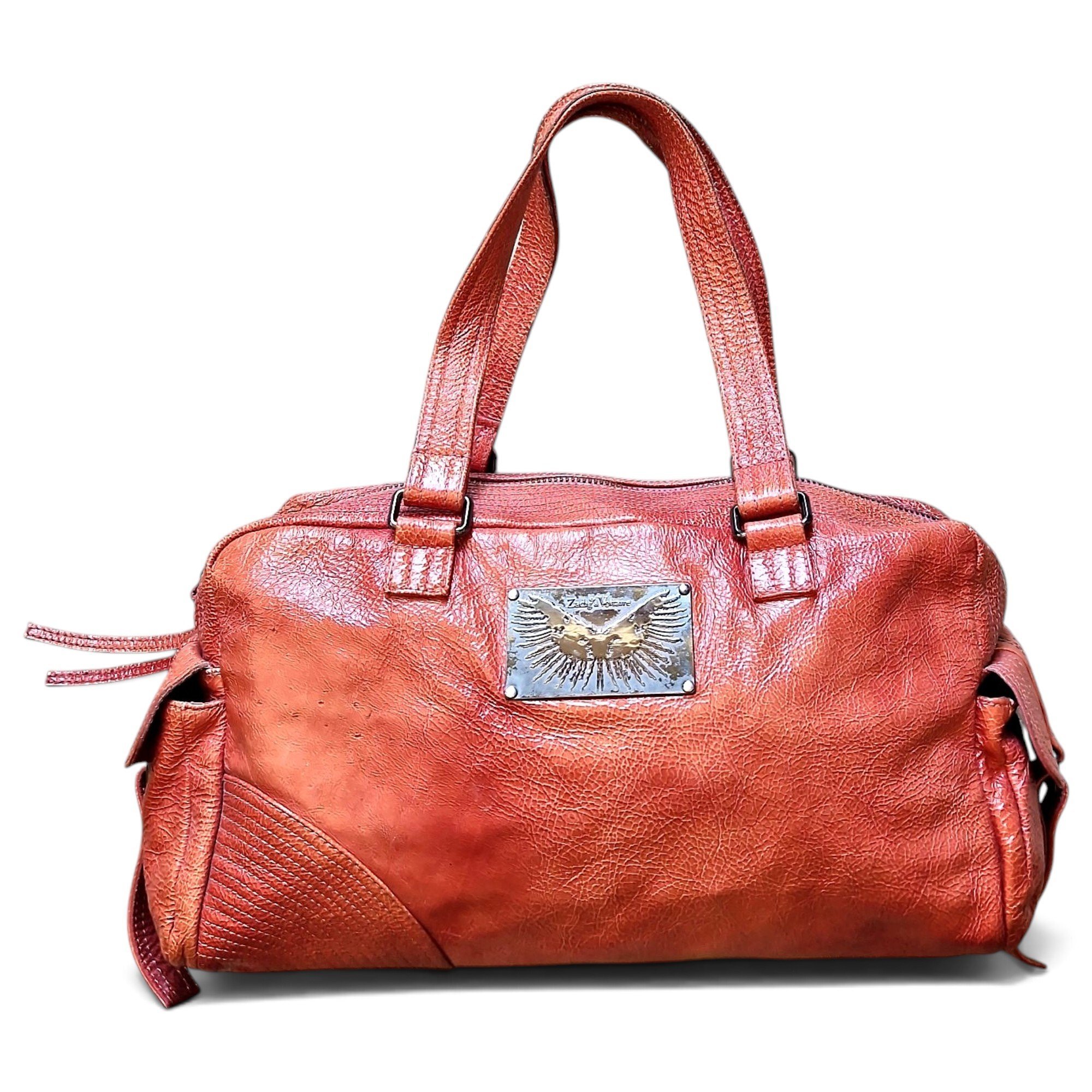 Patent leather handbag
