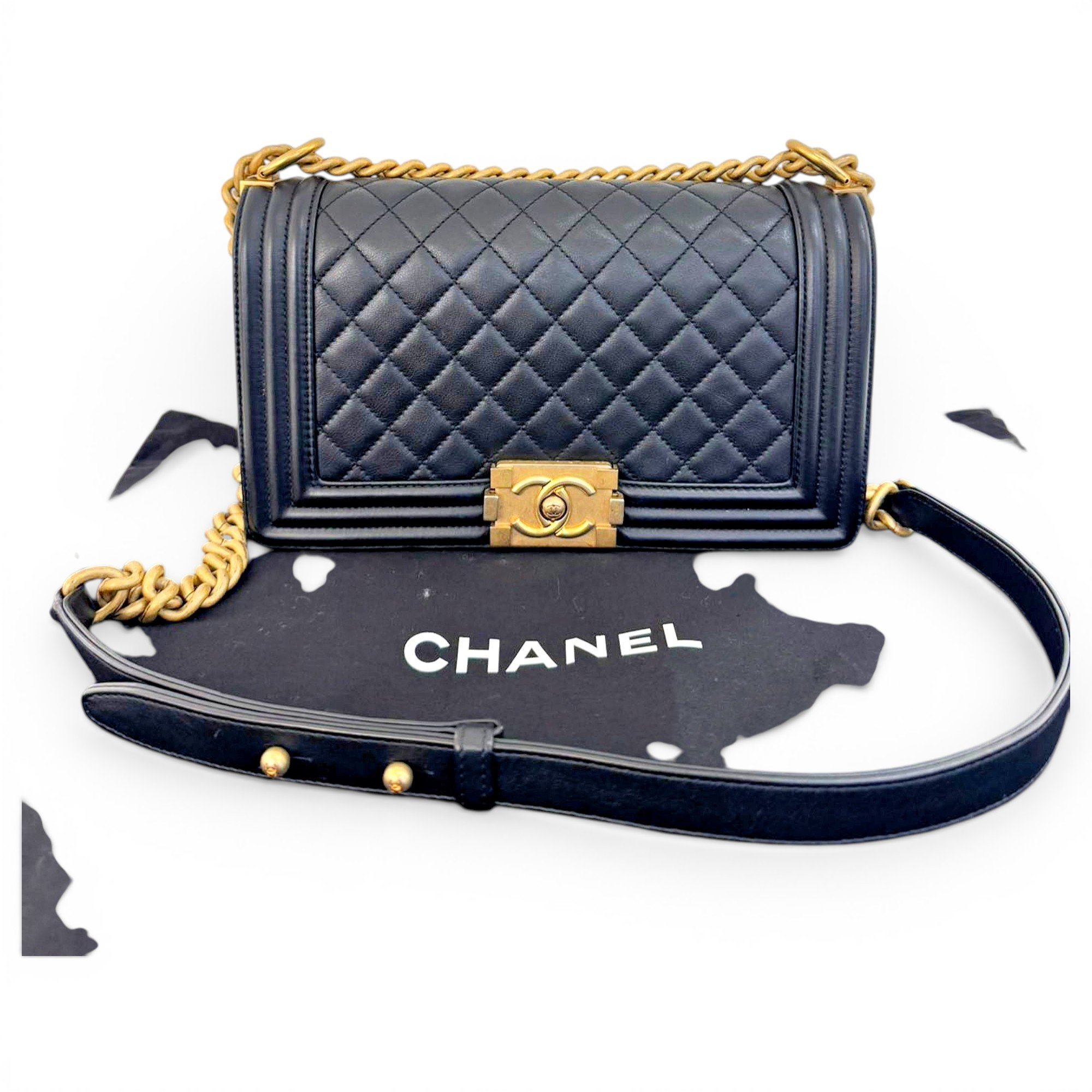 Boy leather crossbody bag