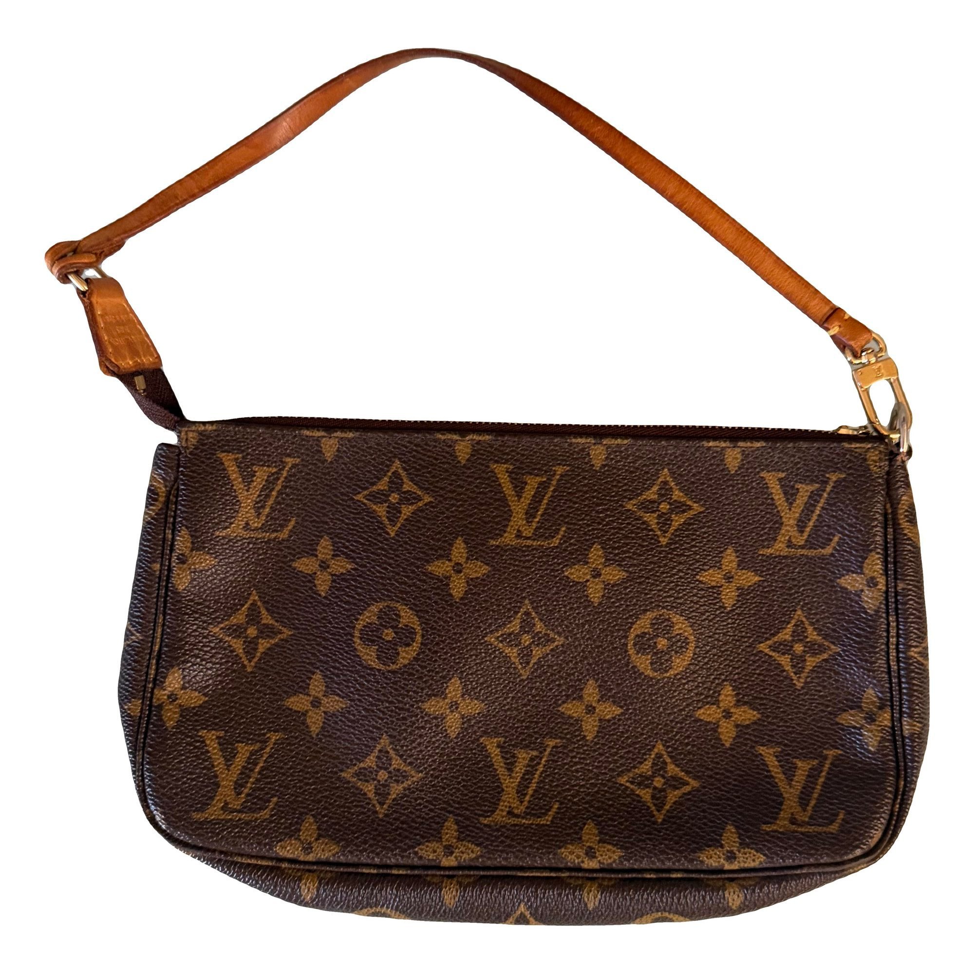 Leather clutch bag