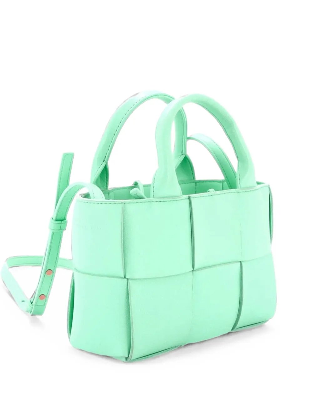 Arco Maxi Intrecciato Leather Candy tote bag