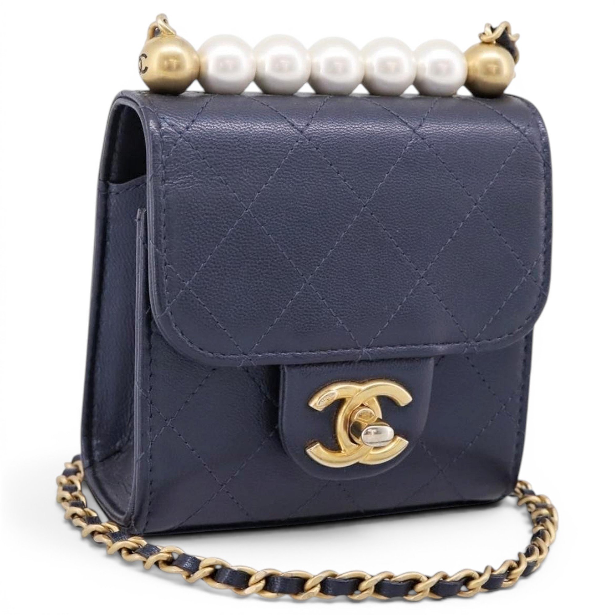 Pearl Bag leather mini bag