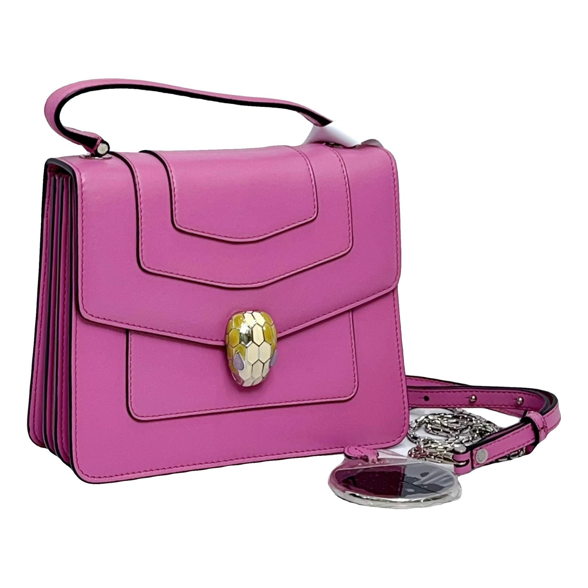 Serpenti leather handbag