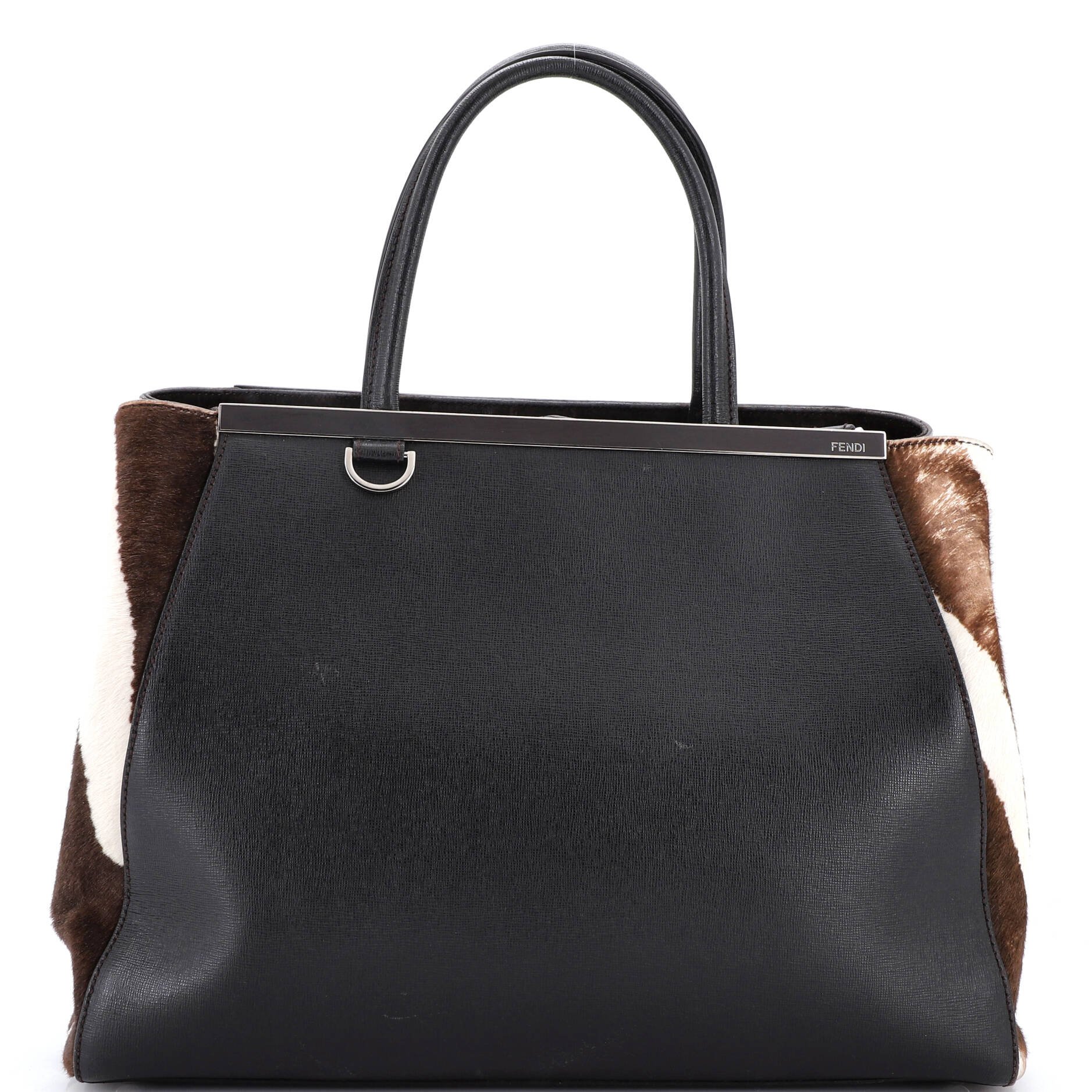 Fendi 2Jours Bag Pony Hair and Leather Large