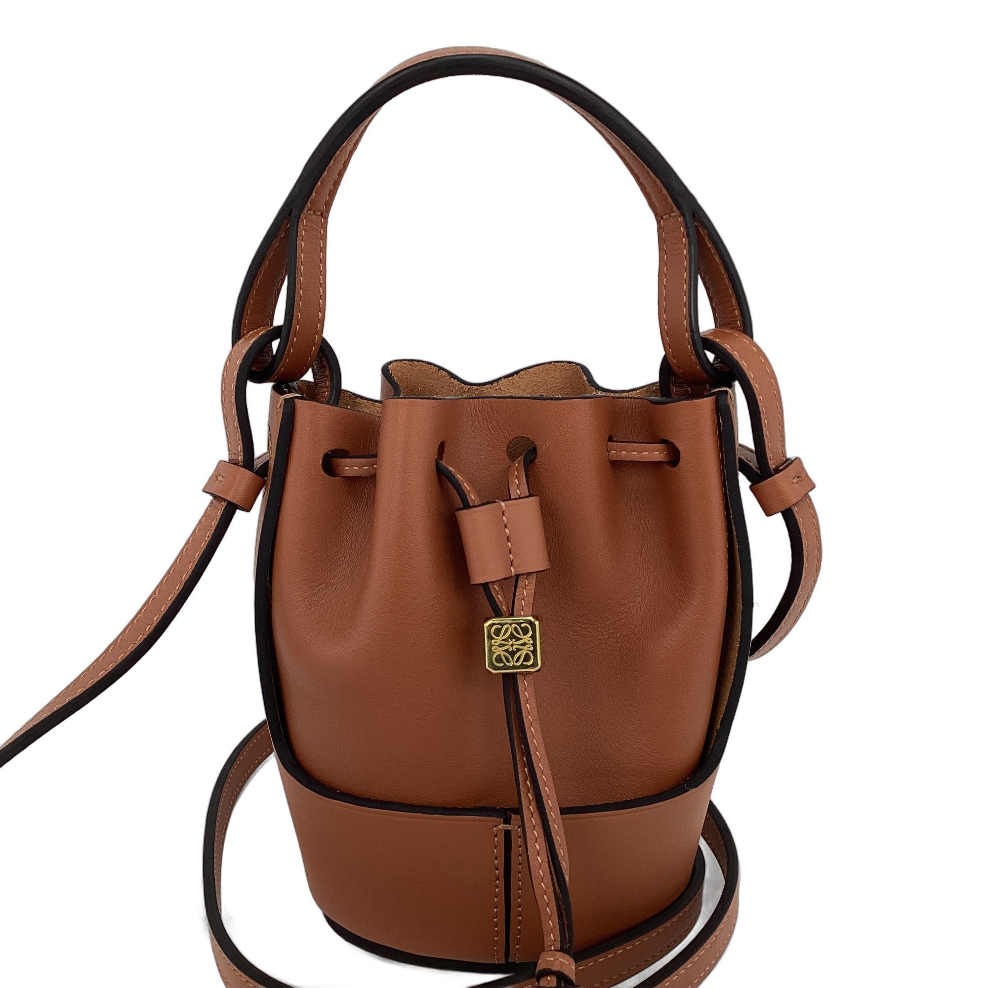 Balloon leather crossbody bag