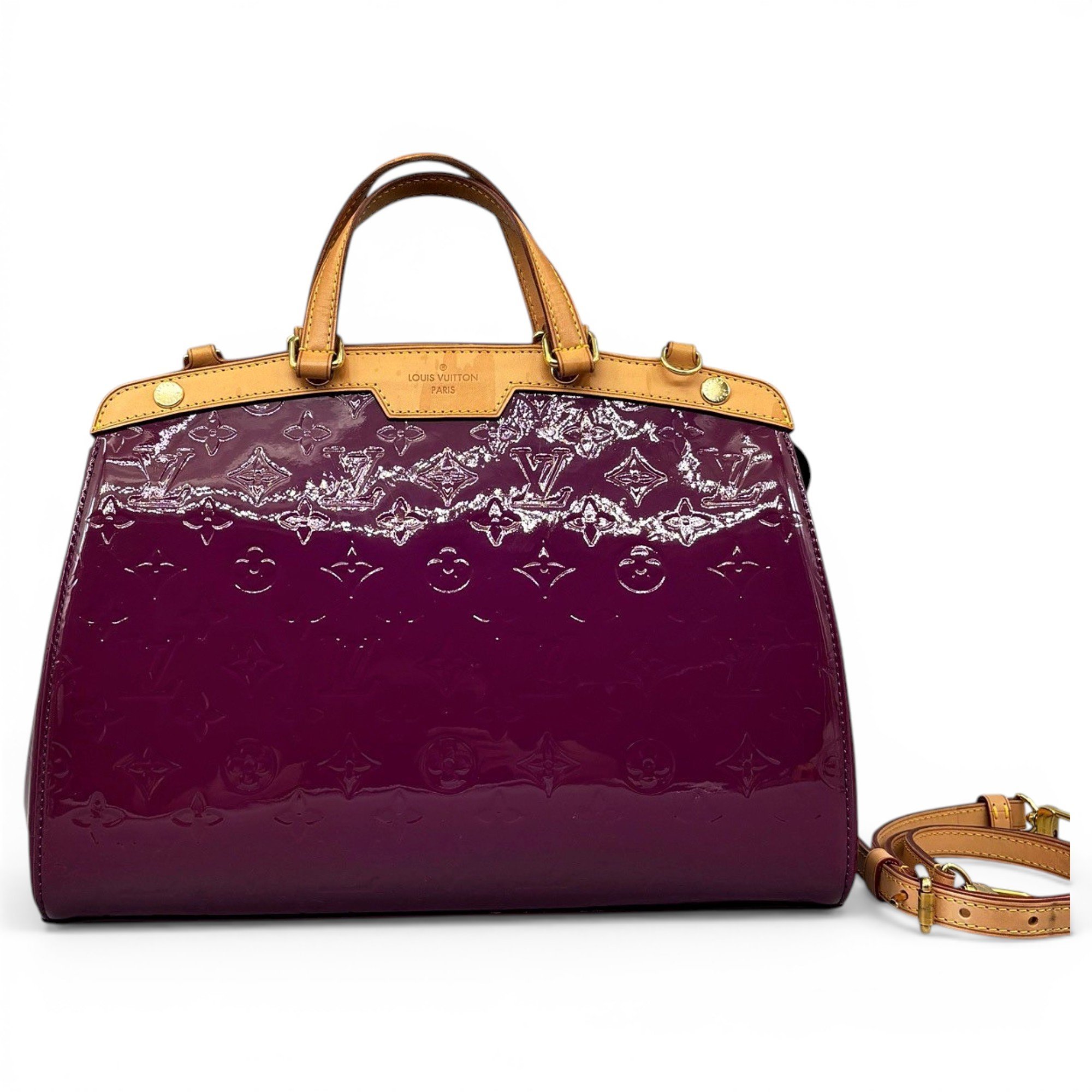 Bréa patent leather handbag