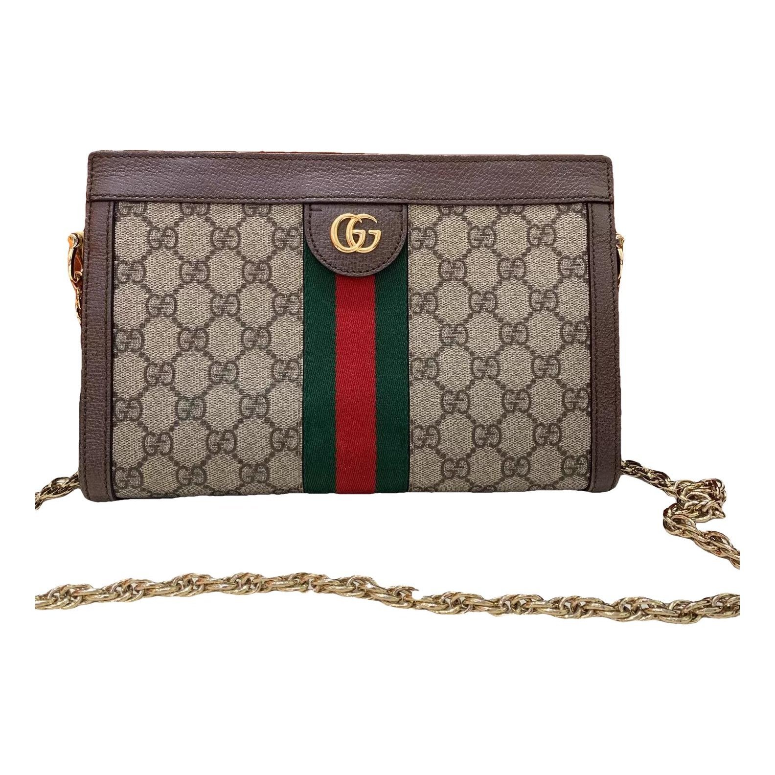 Ophidia Chain leather handbag