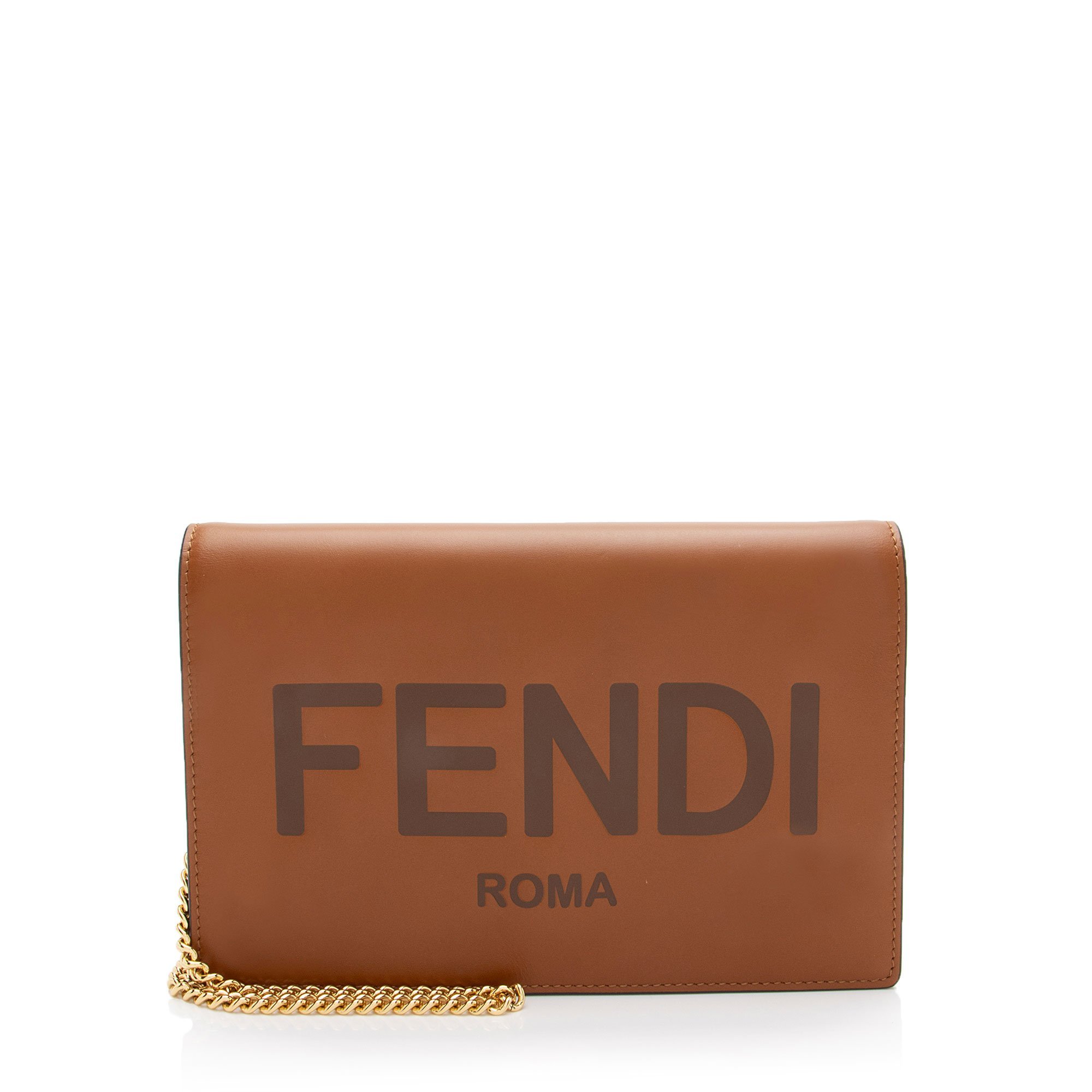 Wallet On Chain leather crossbody bag