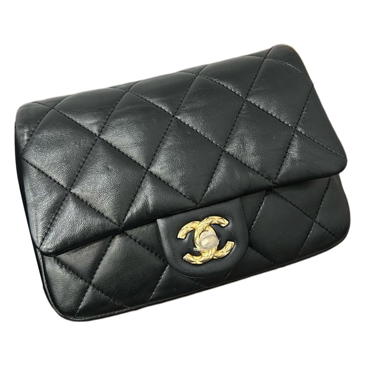 Wallet On Chain leather mini bag