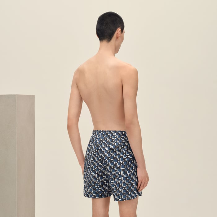 Café "H Cut Remix" Swim Trunks