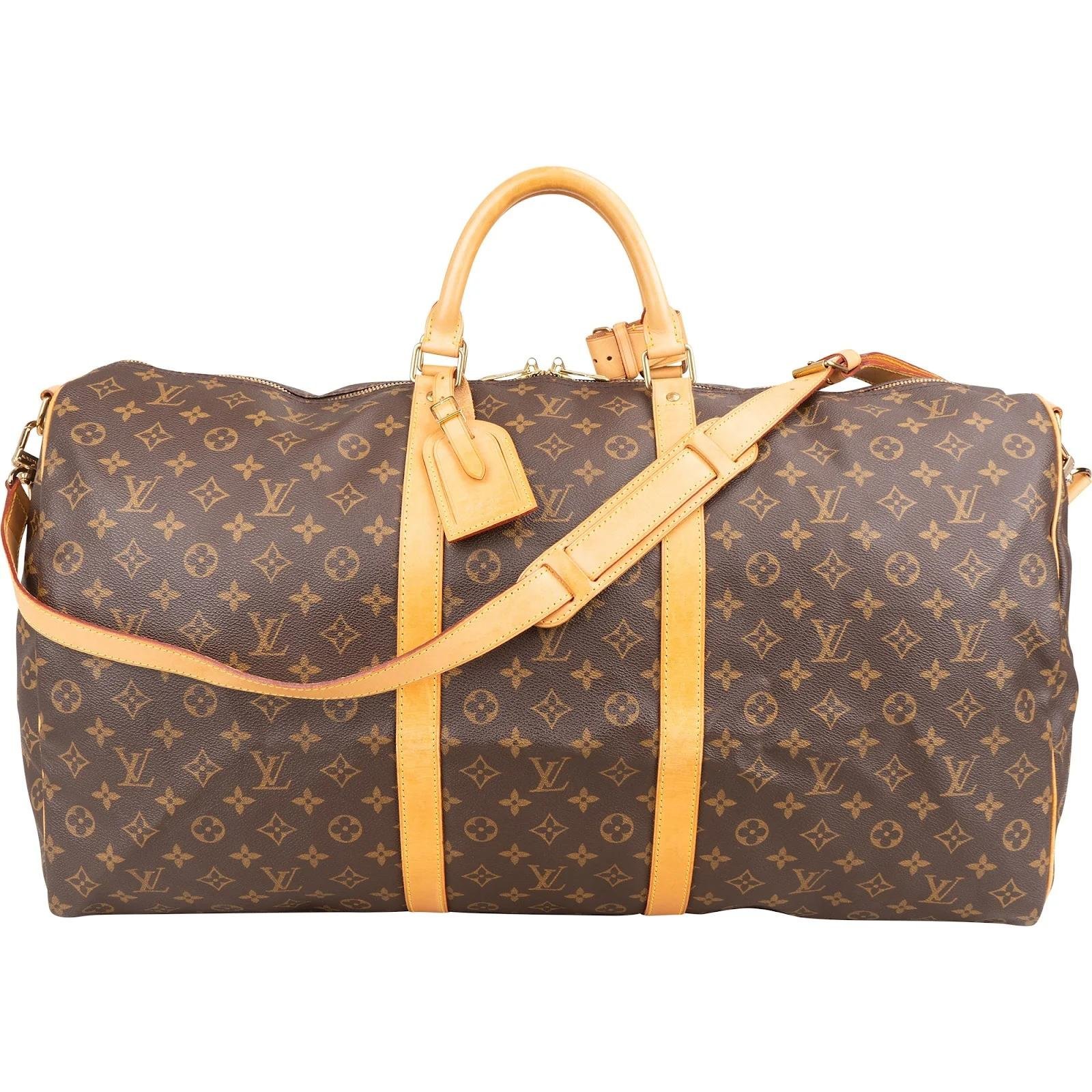 Keepall leather travel bag