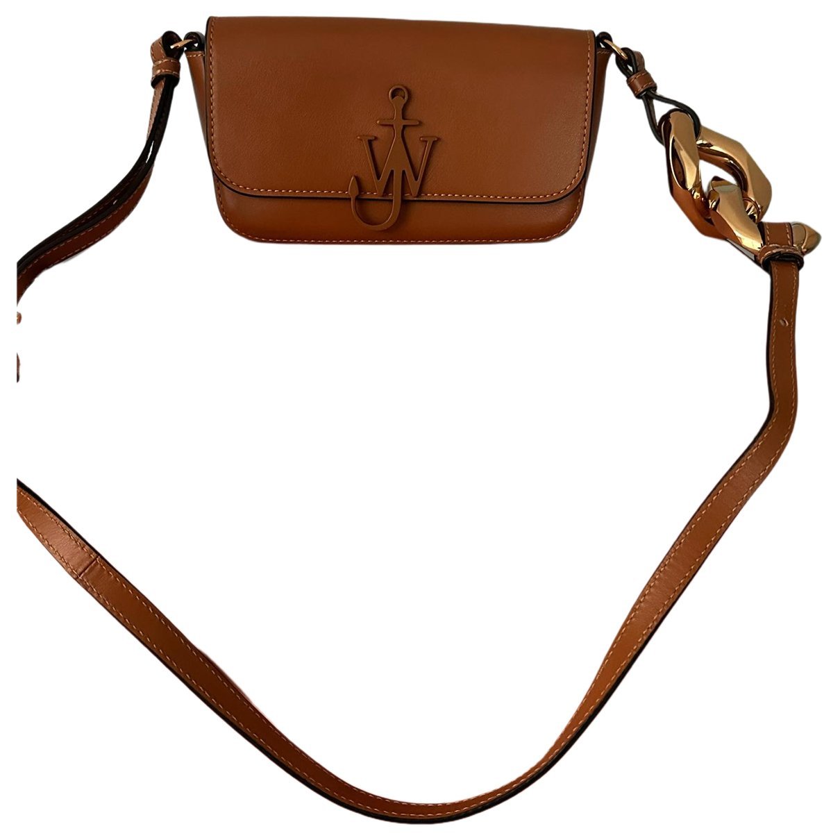 Anchor leather crossbody bag