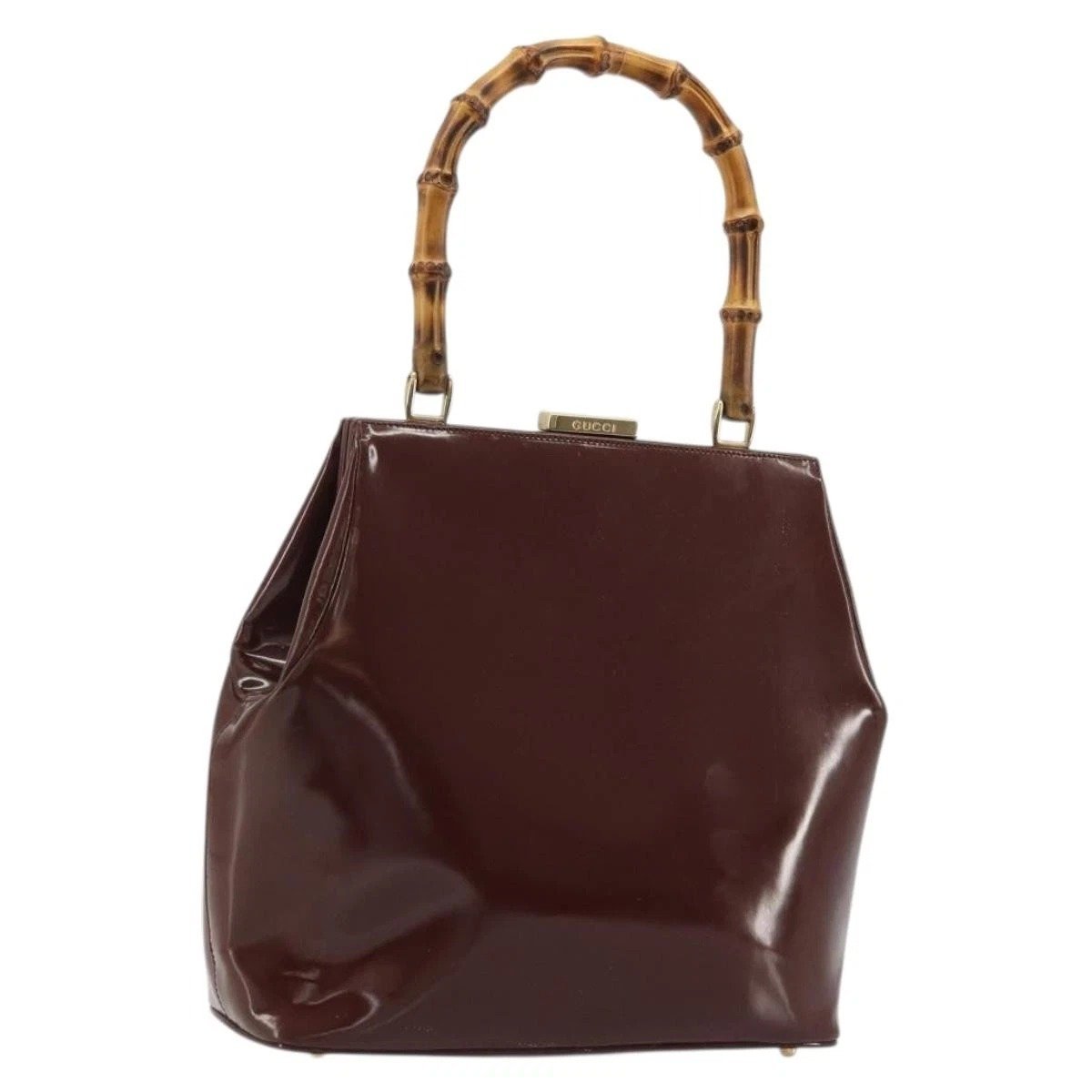 Patent leather handbag