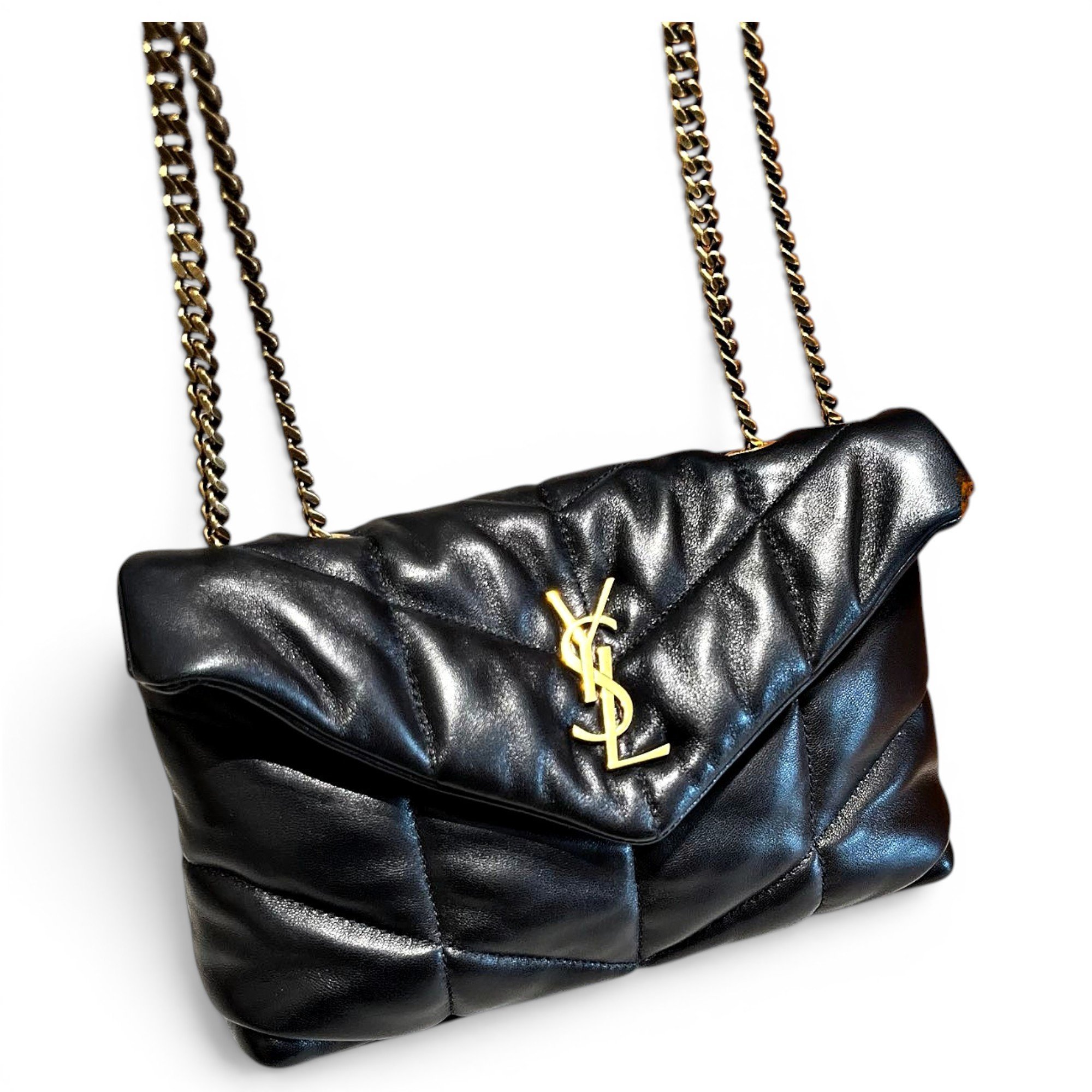 Loulou Puffer leather crossbody bag