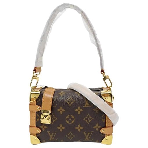 Side Trunk leather handbag